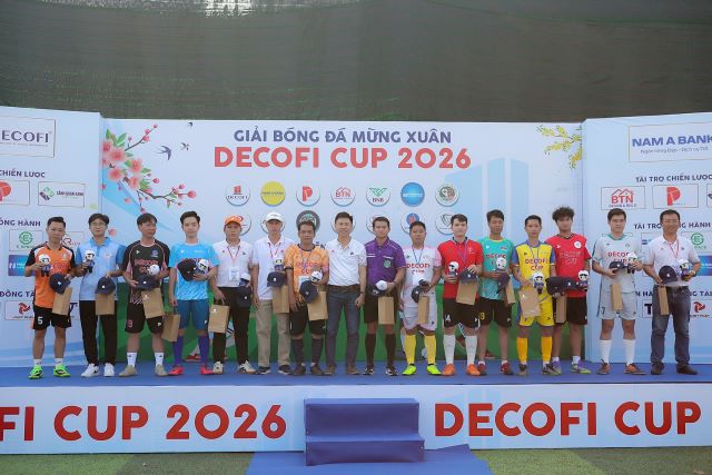 Sôi nổi giải bóng đá mừng Xuân - Decofi Cup 2026