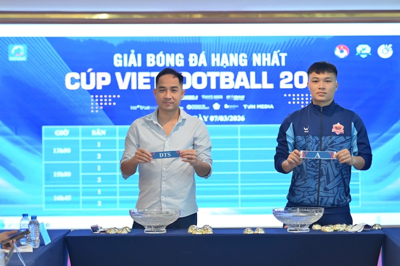 DTS cùng bảng Hiếu Hoa Quahaco tại Giải bóng đá hạng Nhất - Cúp VietFootball 2026
