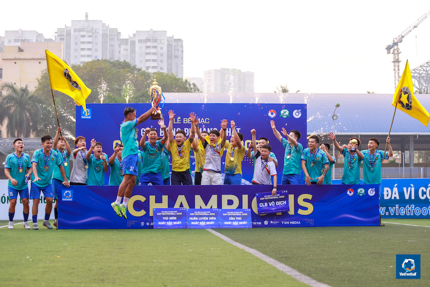 FC Sao vô địch Giải bóng đá hạng Nhất – Cúp VietFootball 2026