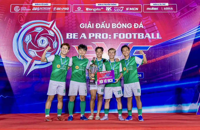 OCB HCM FC vô địch giải 6V6 BAP CUP 2026