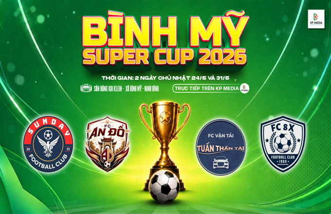 FC Vận Tải Tuấn Thần Tài vô địch Super Cup 2026