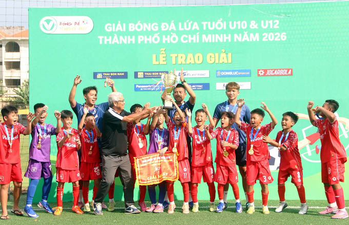 U10 Vietgoal vô địch Giải bóng đá lứa tuổi U.10 TP.HCM mở rộng 2026