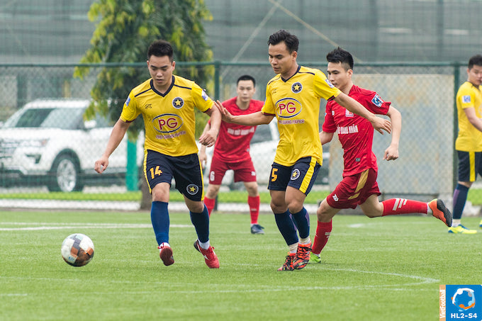 Những bài học từ Play-off giúp FC Sao có thêm kinh nghiệm. Ảnh: 