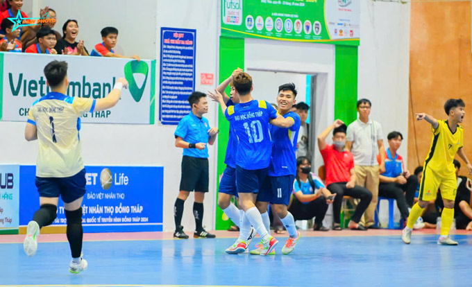 Trường Đại học Đồng Tháp ghi dấu ấn trong lần đầu tham dự giải Futsal Truyền hình Đồng Tháp 2024