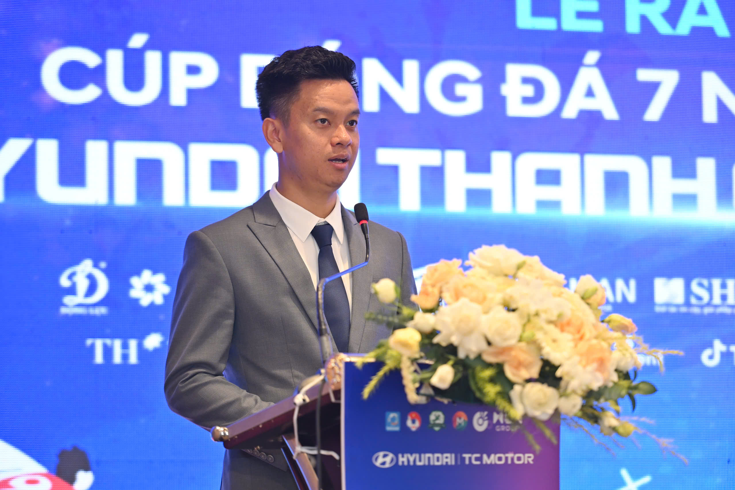 Ông Phạm Ngọc Tuấn phát biểu tại Lễ ra mắt giải đấu