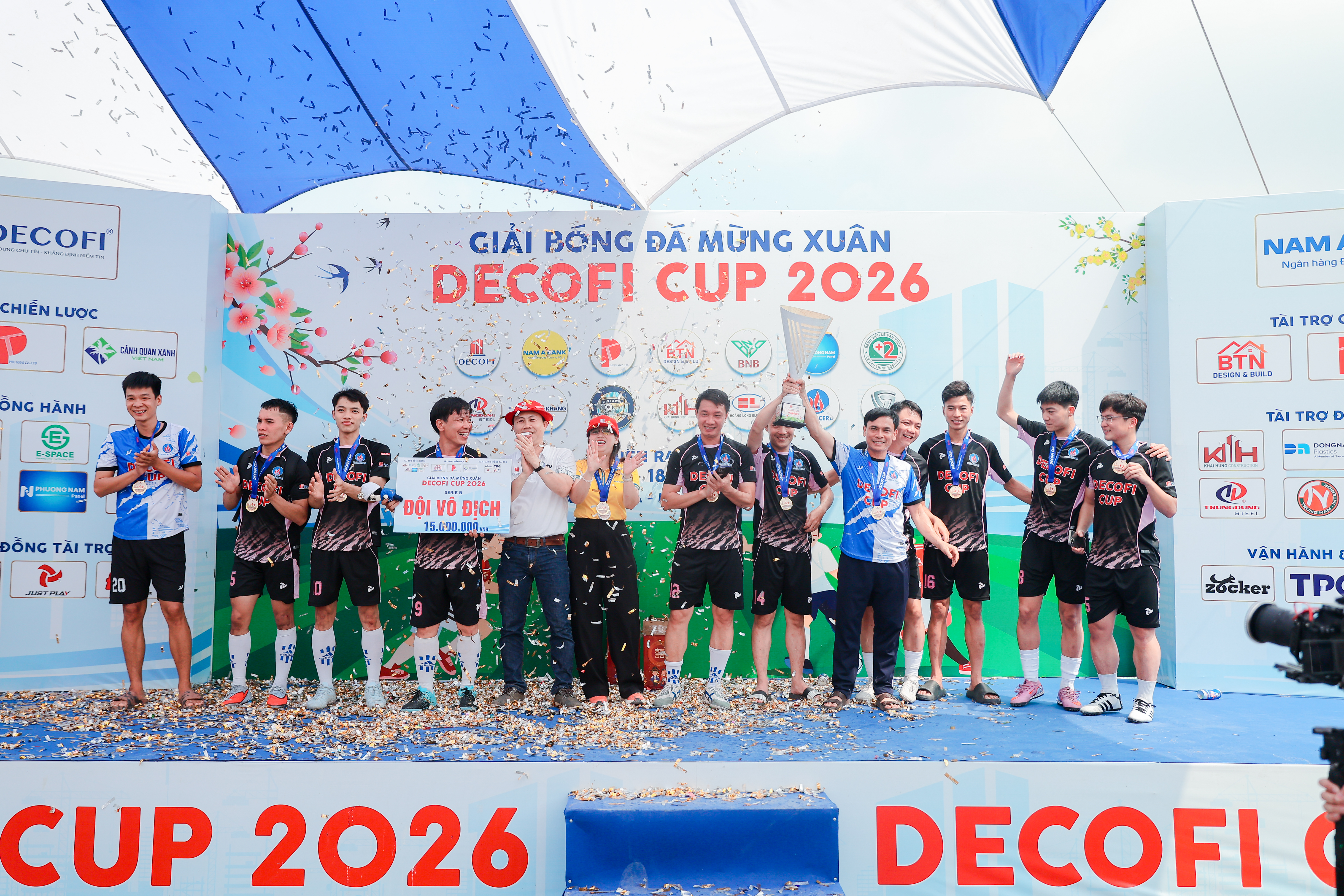 Bế mạc giải bóng đá mừng Xuân - Decofi Cup 2026