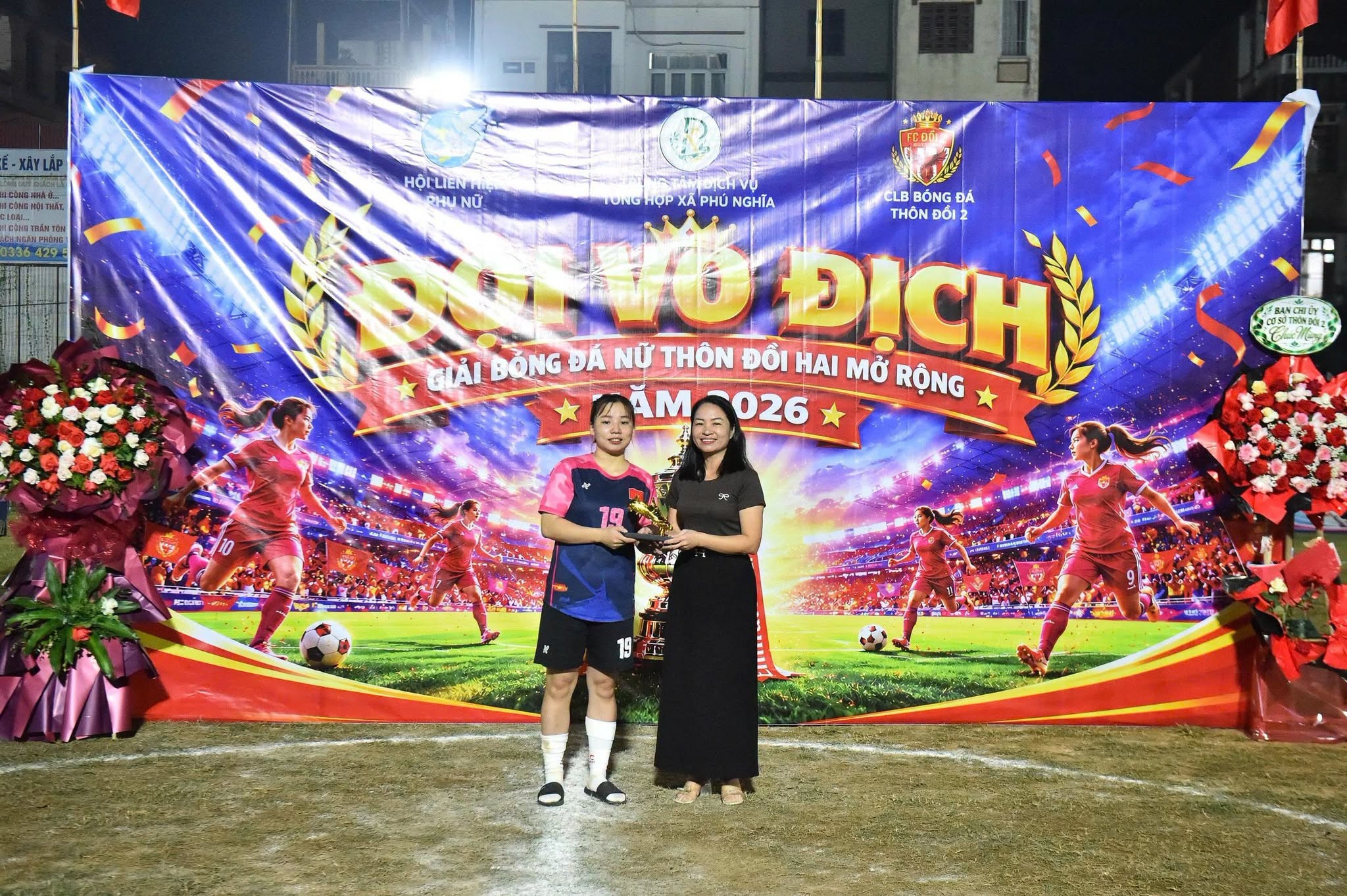 FC Phố Gốt vô địch giải bóng đá nữa thôn Đồi Hai mở rộng năm 2026