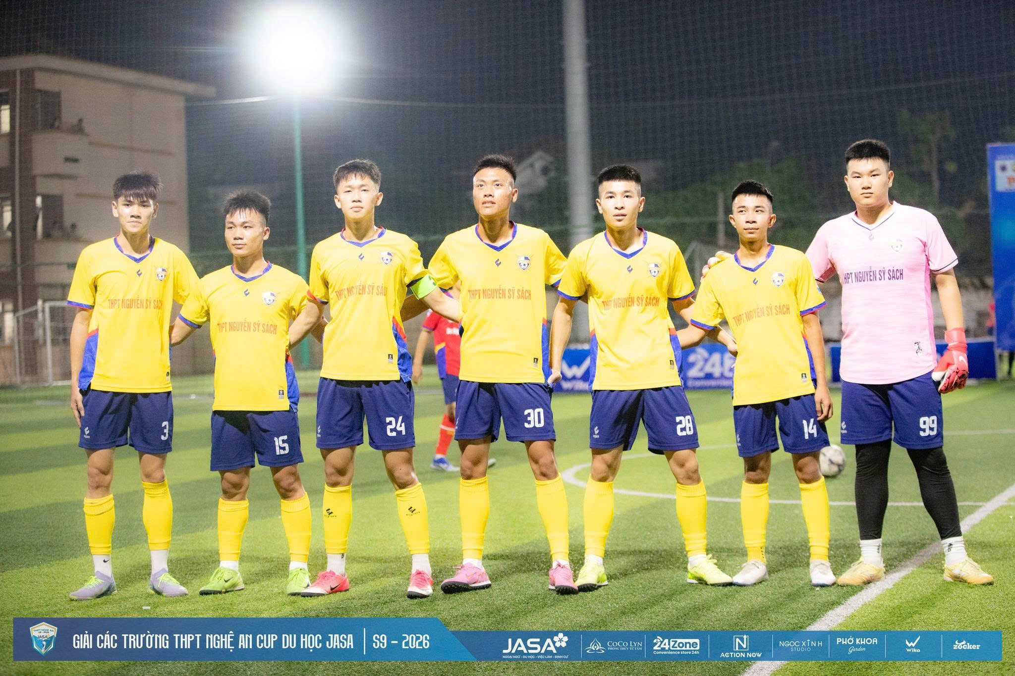 16 đội dự vòng knock-out giải bóng đá các trường THPT Nghệ An tranh cúp Du học JASA 2026