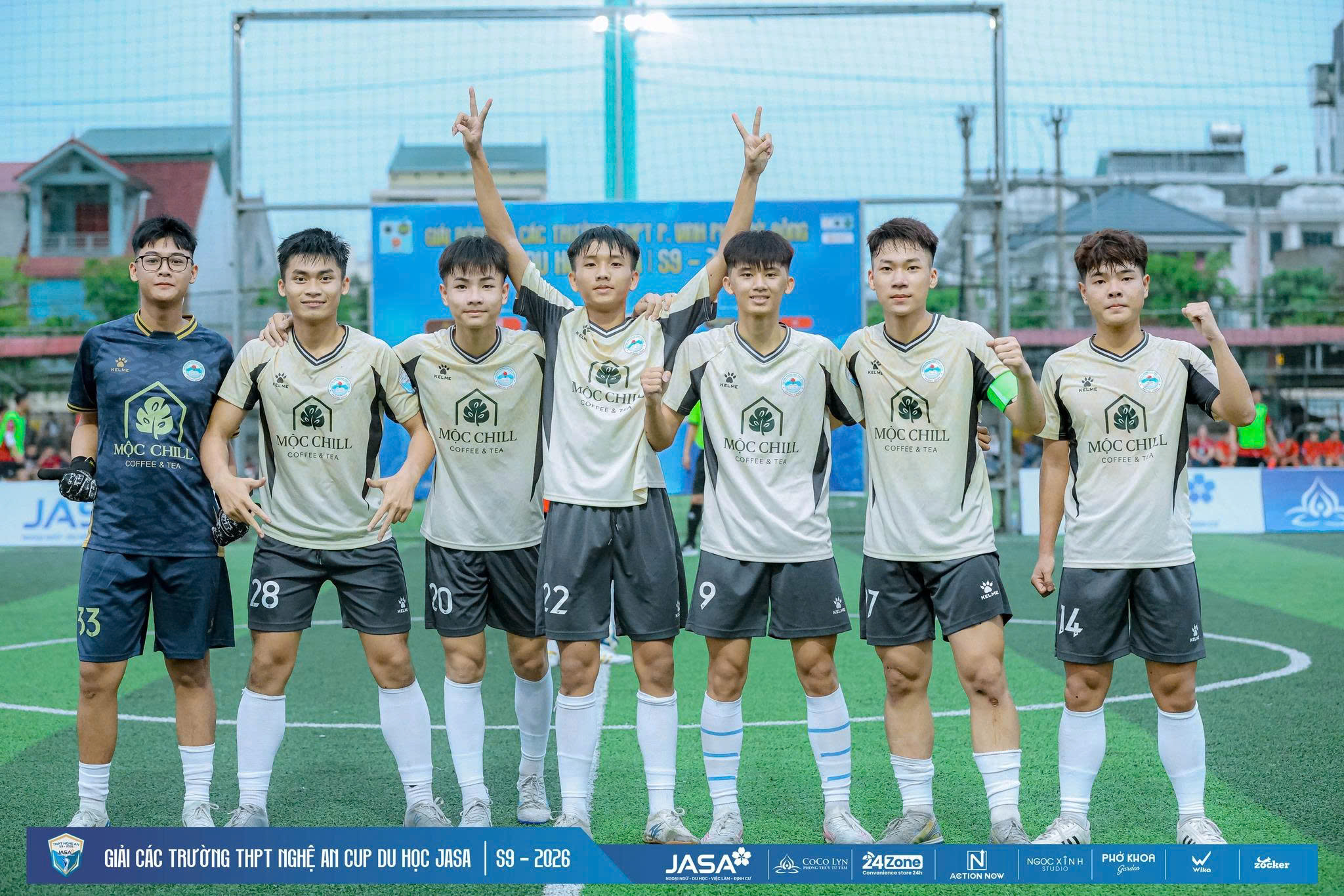 16 đội dự vòng knock-out giải bóng đá các trường THPT Nghệ An tranh cúp Du học JASA 2026