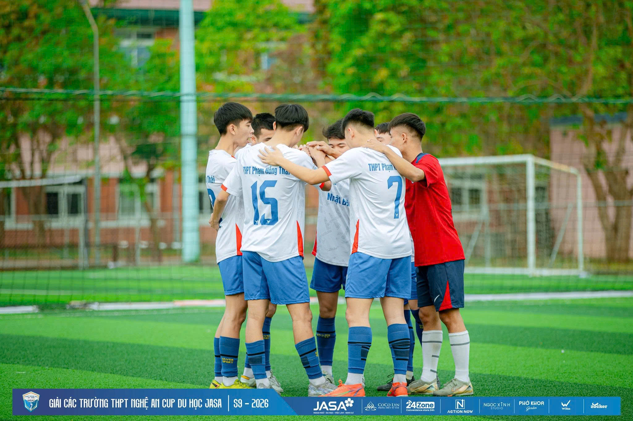 16 đội dự vòng knock-out giải bóng đá các trường THPT Nghệ An tranh cúp Du học JASA 2026