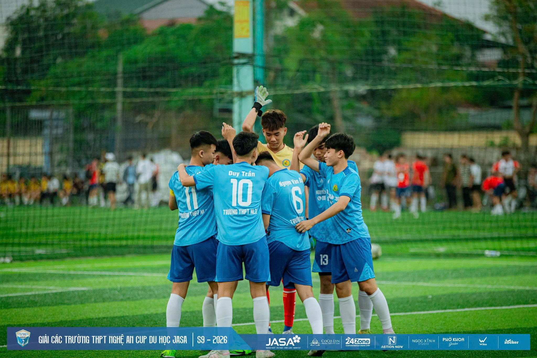 16 đội dự vòng knock-out giải bóng đá các trường THPT Nghệ An tranh cúp Du học JASA 2026