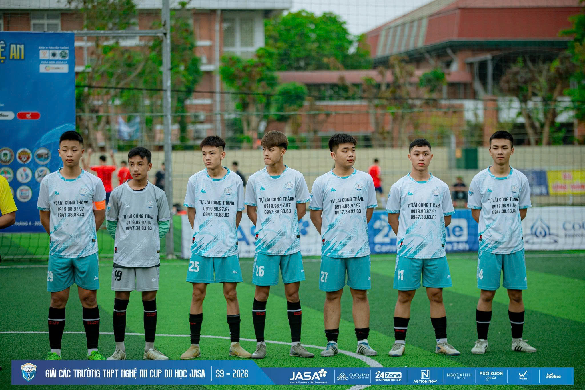 16 đội dự vòng knock-out giải bóng đá các trường THPT Nghệ An tranh cúp Du học JASA 2026