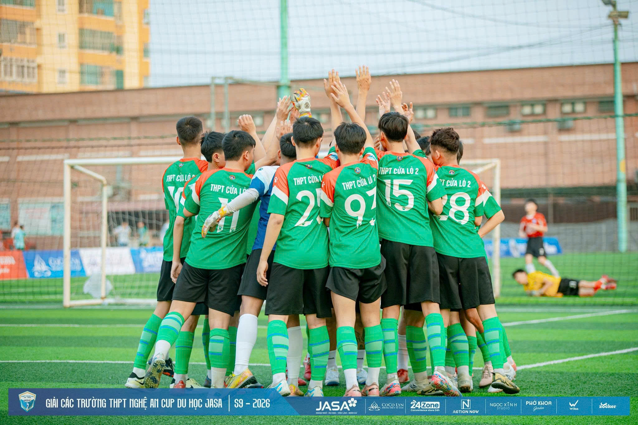 16 đội dự vòng knock-out giải bóng đá các trường THPT Nghệ An tranh cúp Du học JASA 2026