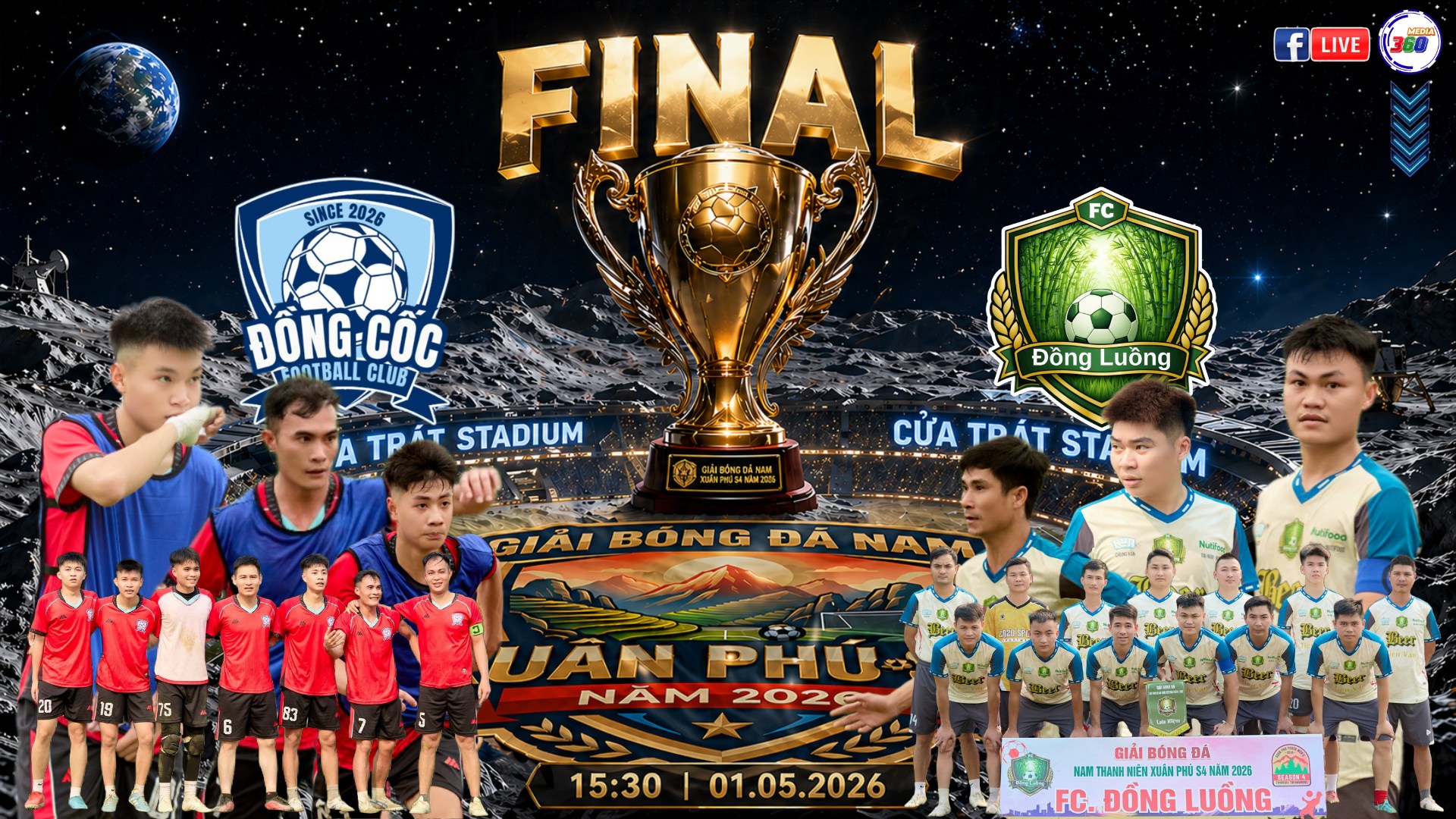CĐV háo hức chờ đón vị vua mới của giải bóng đá Nam thanh niên Xuân Phú S4 năm 2026