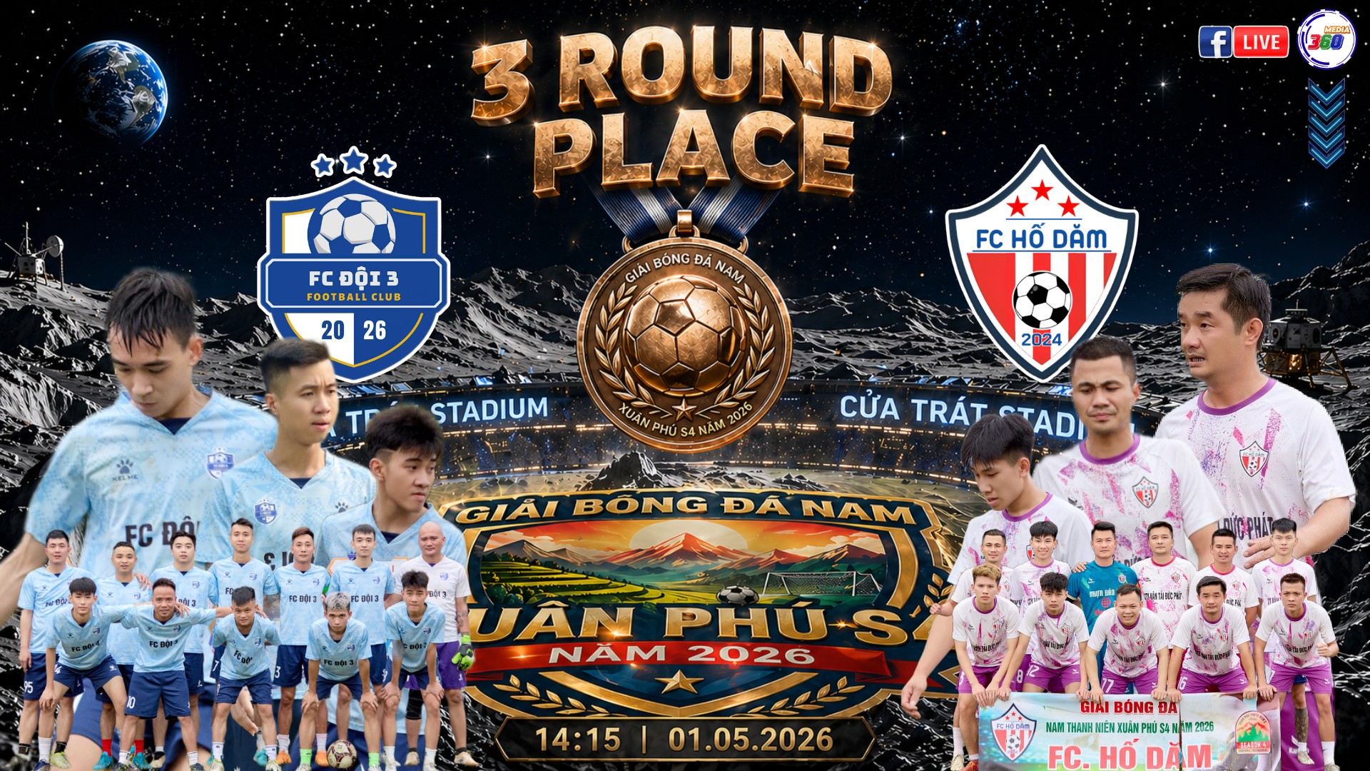 CĐV háo hức chờ đón vị vua mới của giải bóng đá Nam thanh niên Xuân Phú S4 năm 2026