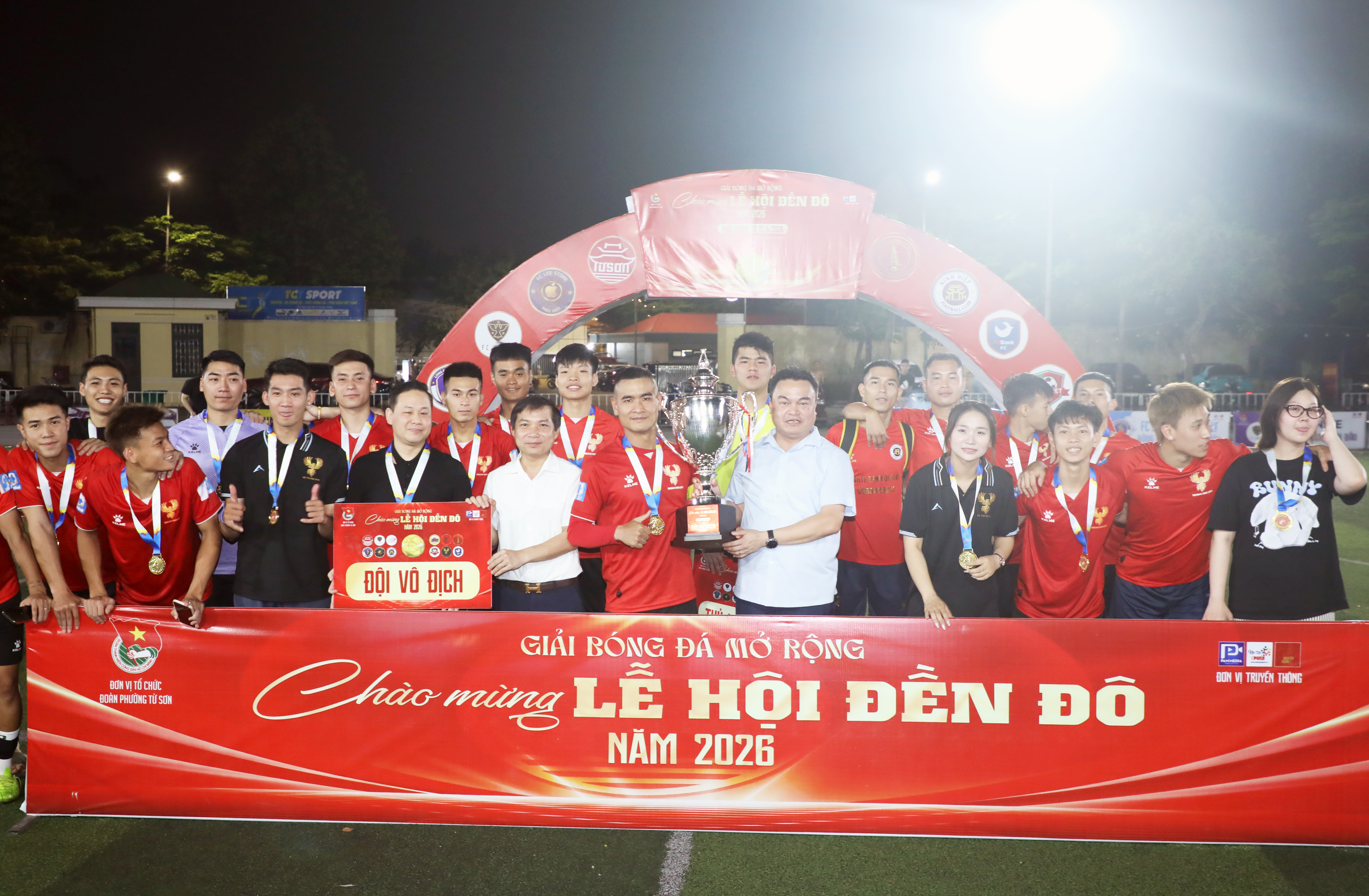 FC Trung Kim SJC vô địch giải bóng đá mở rộng chào mừng Lễ hội Đền Đô năm 2026