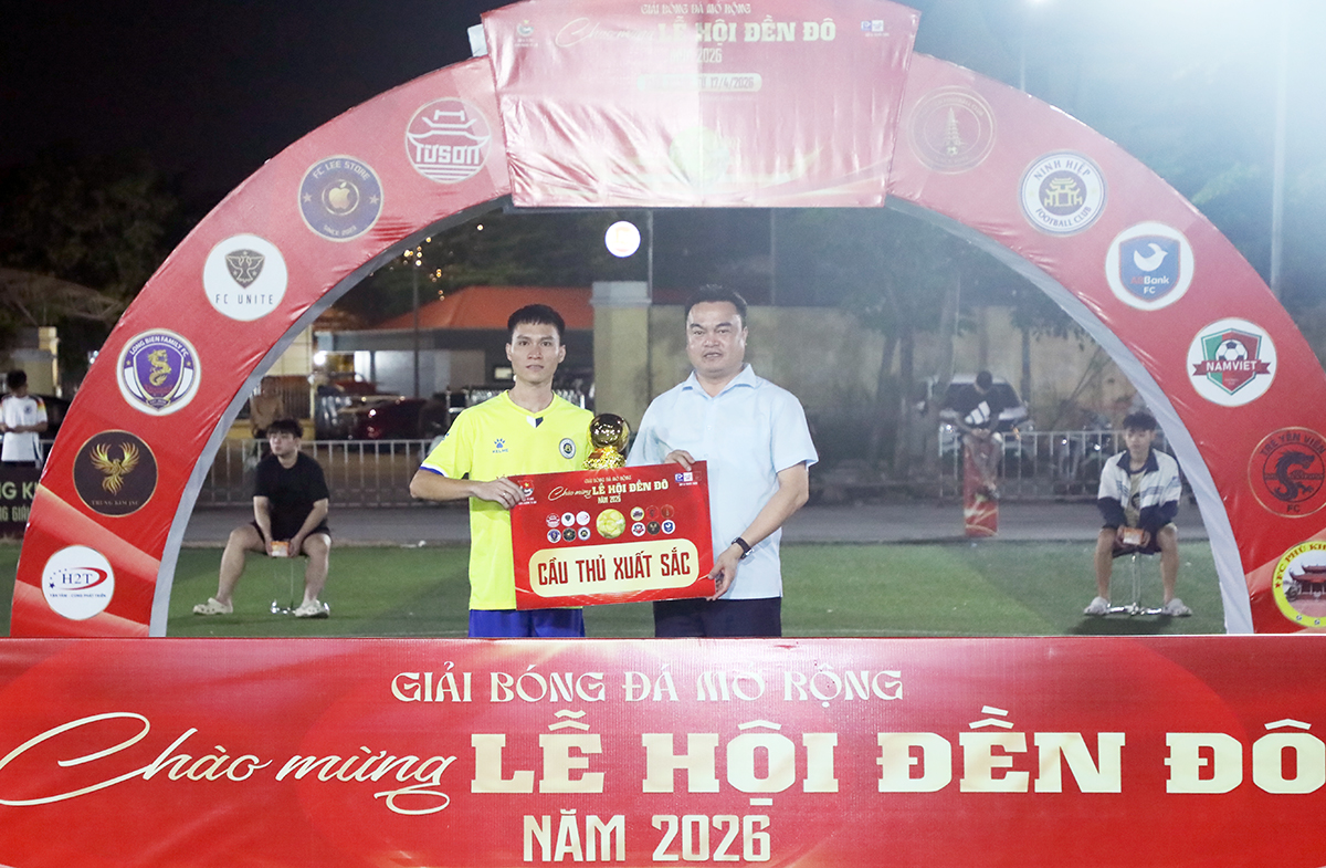 FC Trung Kim SJC vô địch giải bóng đá mở rộng chào mừng Lễ hội Đền Đô năm 2026