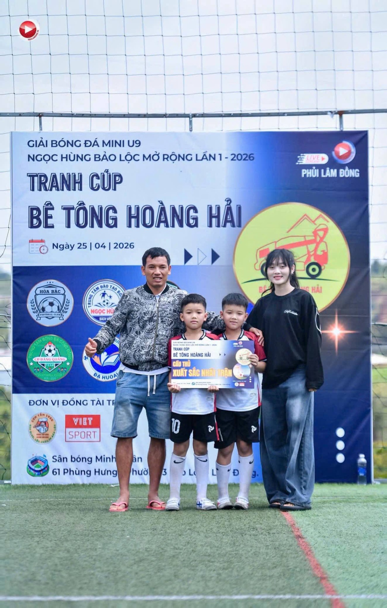 Giải bóng đá Mini U9 Ngọc Hùng Bảo Lộc mở rộng lần 1 đã tìm ra nhà vô địch