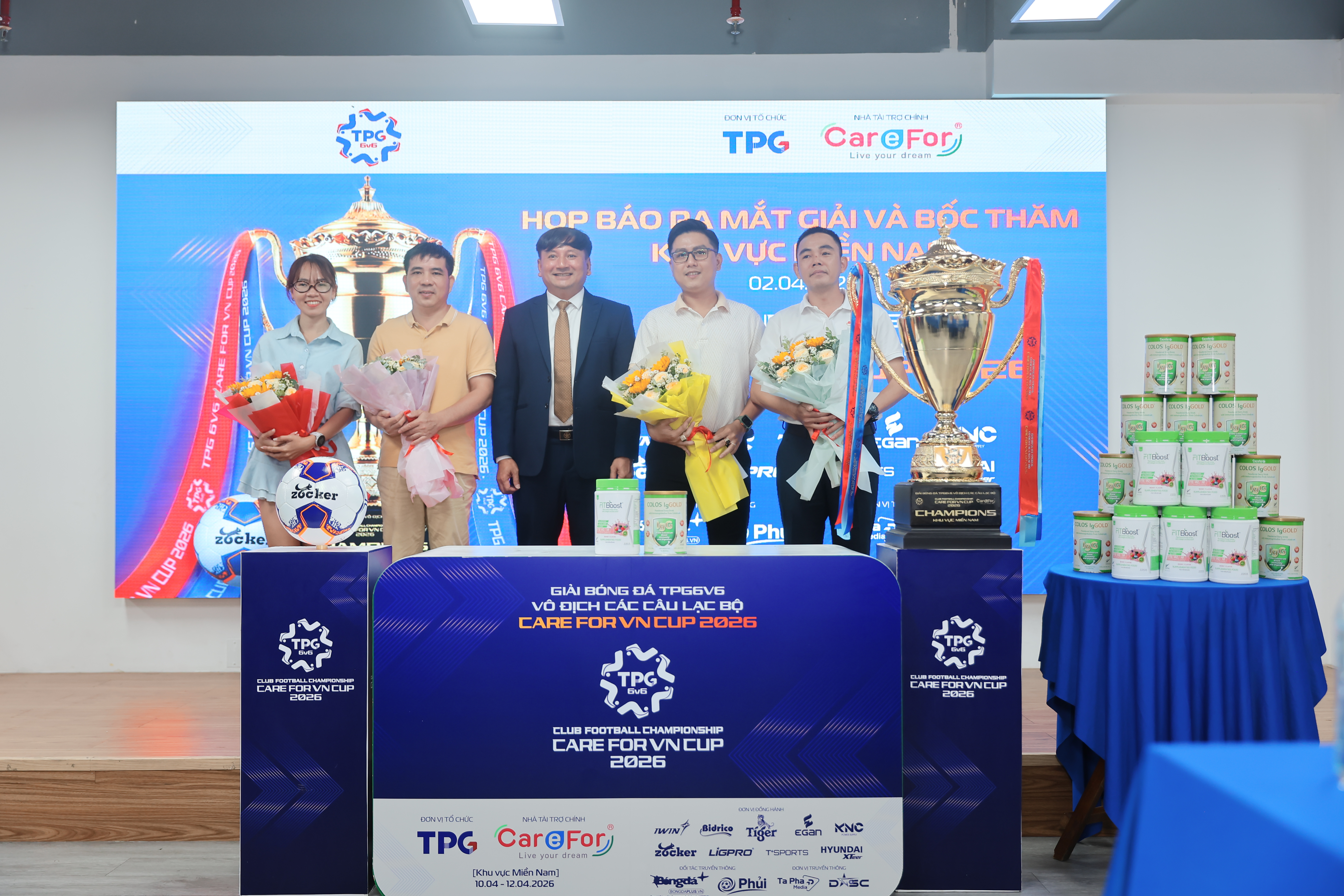 Khởi tranh giải bóng đá TPG6v6 - Care For Việt Nam Cup 2026 khu vực miền Nam
