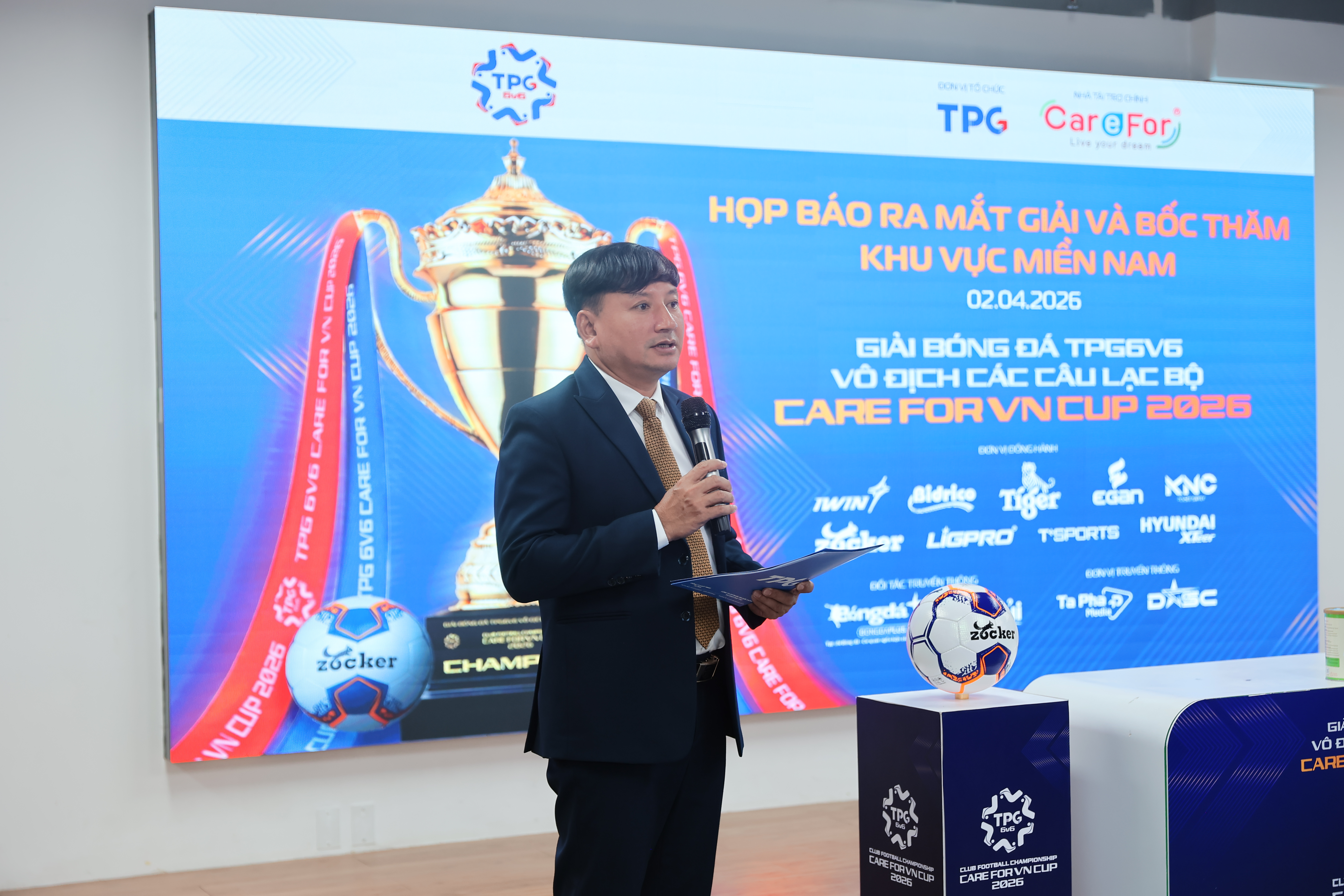Khởi tranh giải bóng đá TPG6v6 - Care For Việt Nam Cup 2026 khu vực miền Nam