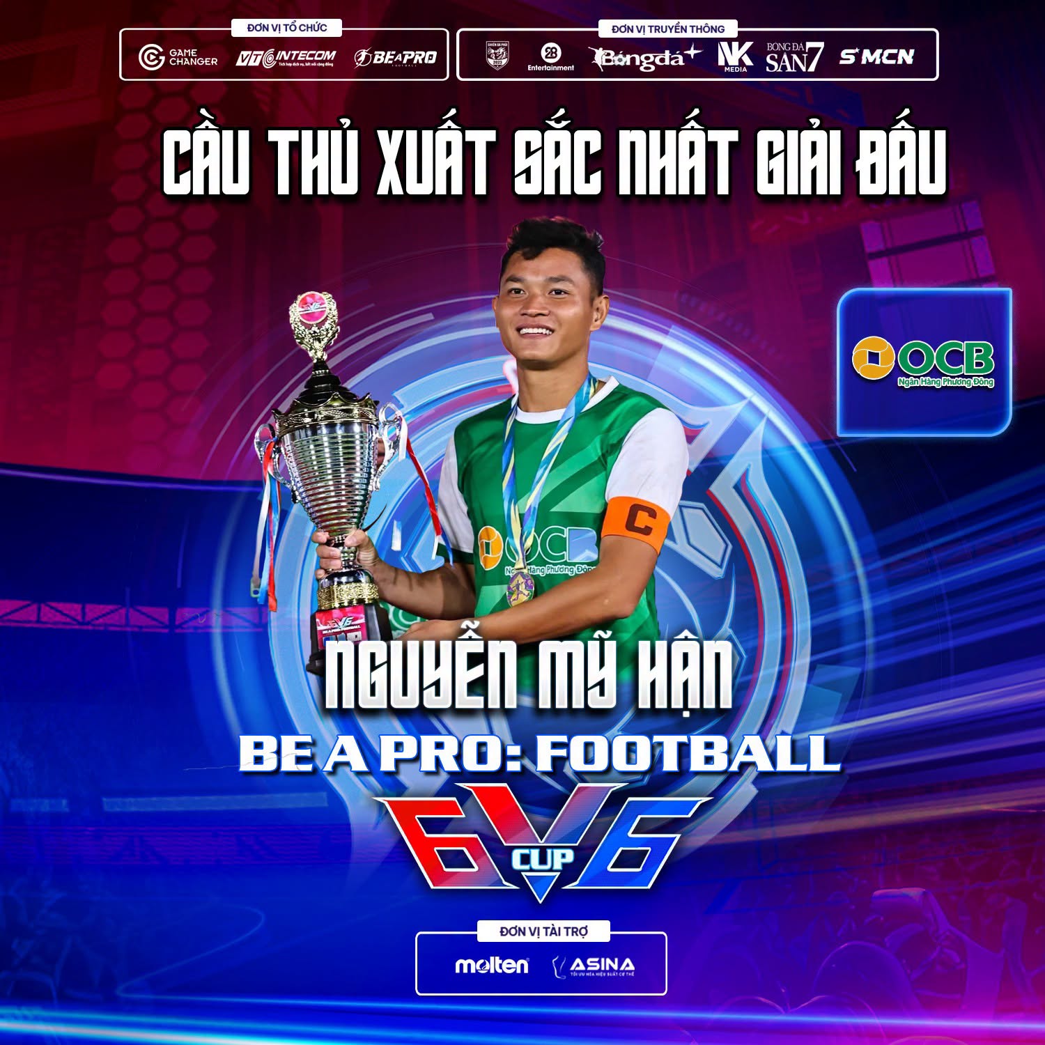 OCB HCM FC vô địch giải 6V6 BAP CUP 2026