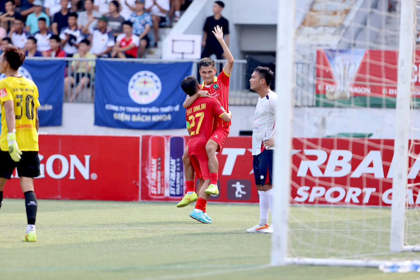 Trần Tuyên là một trong những cầu thủ góp công lớn đưa XSKT Đắk Lắk vào chơi trận Chung kết VPL-S6 năm 2025. (Ảnh: VietFootball)