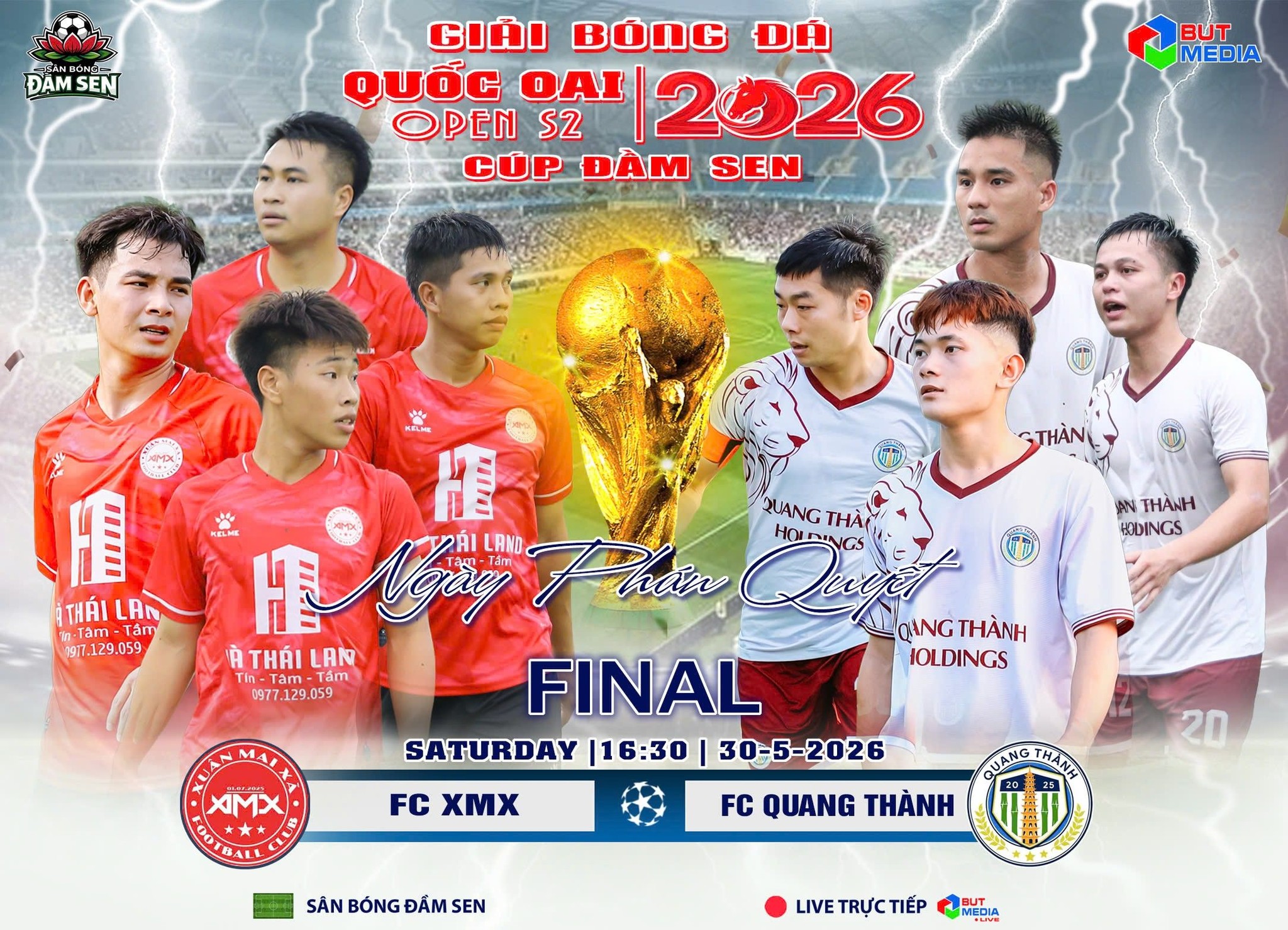2 cái tên lọt vào chung kết giải bóng đá Quốc Oai Open S2