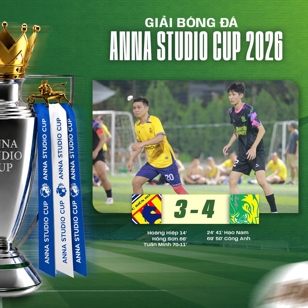 Cục diện khó lường ở bảng B sau vòng Anna Studio Cup 2026