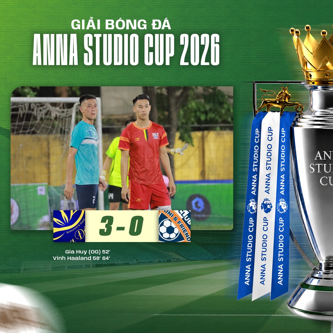 Cục diện khó lường ở bảng B sau vòng Anna Studio Cup 2026