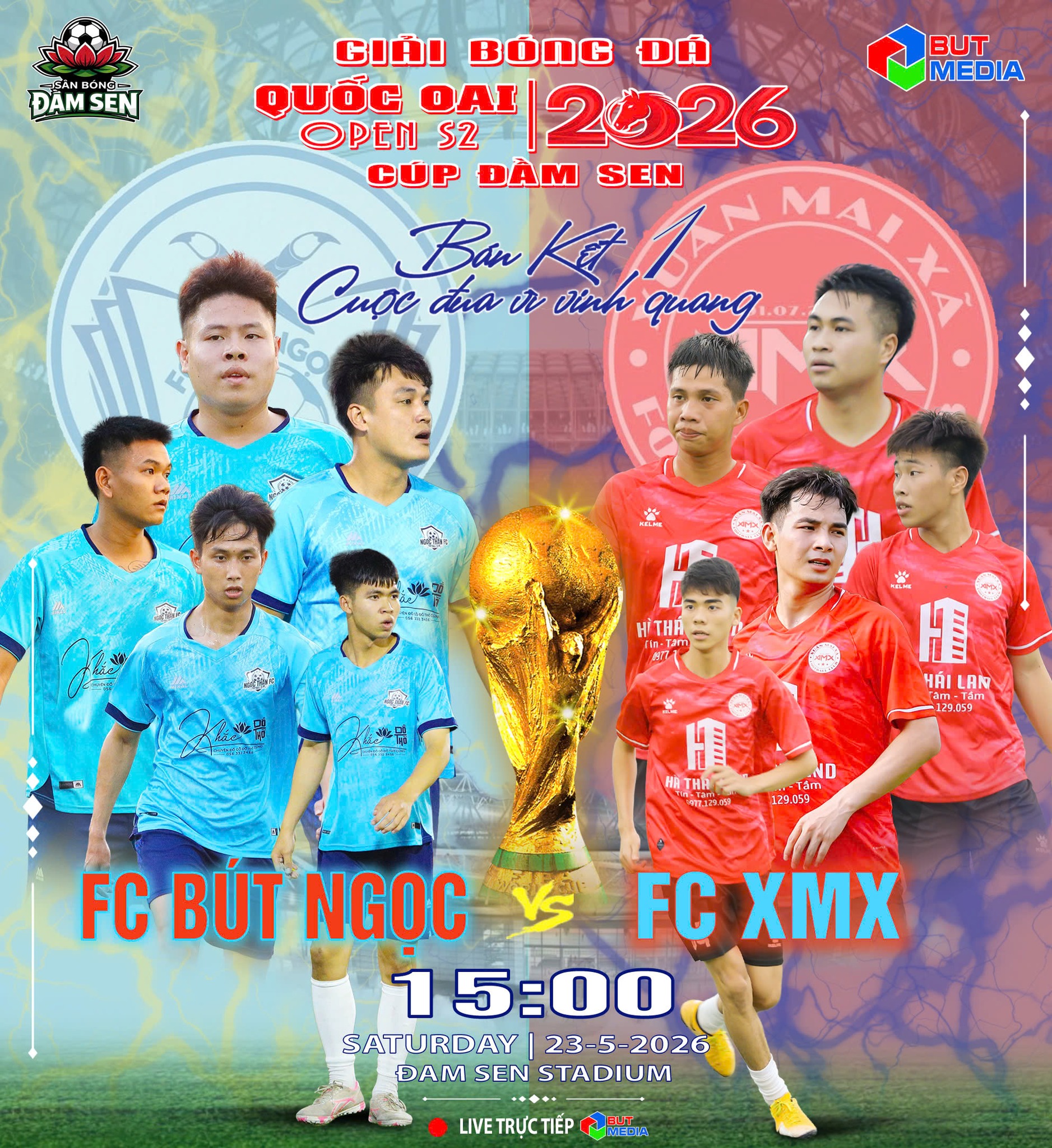 Đại chiến Siêu kinh điển giữa FC Bút Ngọc vs FC XMX