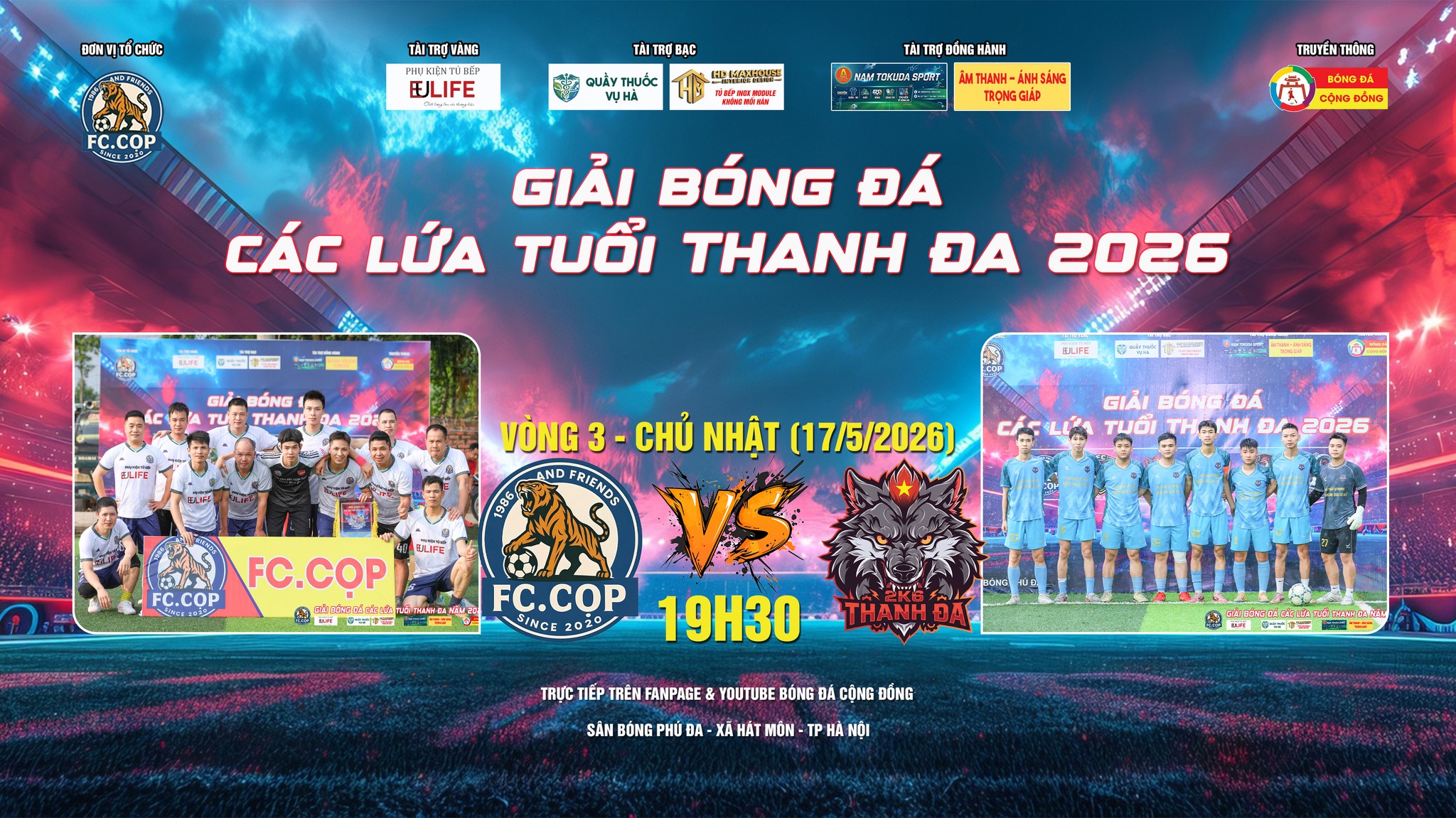 Điều gì đáng chờ đợi ở vòng 3 giải bóng đá các lứa tuổi Thanh Đa 2026?