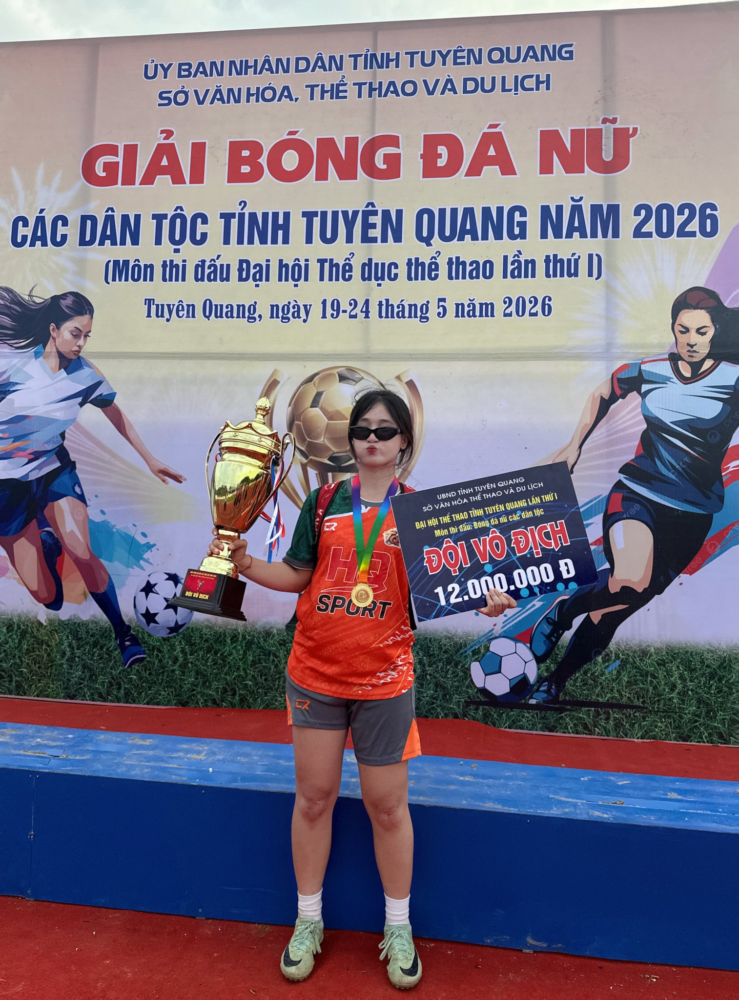 Đội bóng xã Lâm Bình vô địch Giải bóng đá nữ các dân tộc tỉnh Tuyên Quang năm 2026