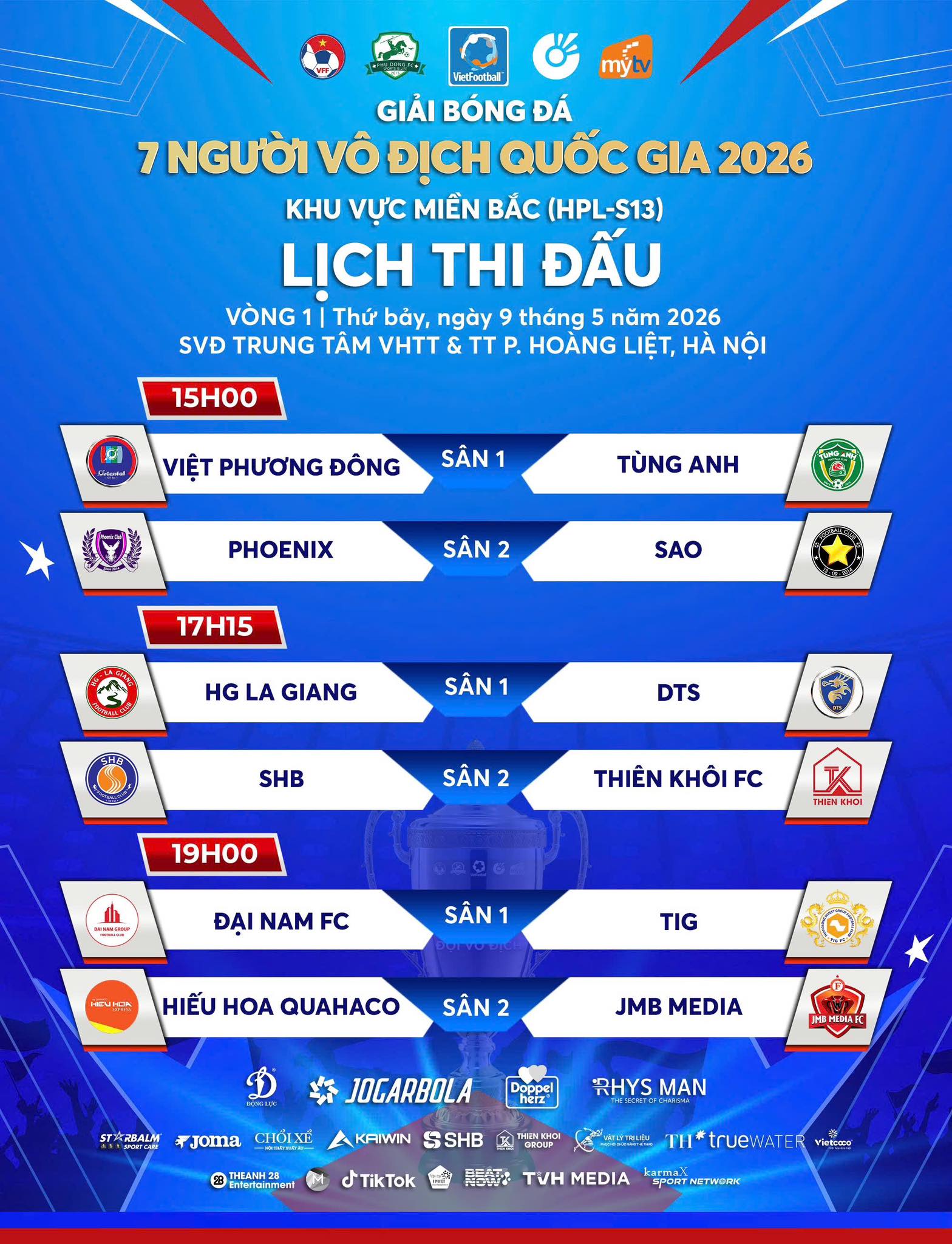 Lễ ra mắt giải bóng đá 7 người vô địch Quốc Gia 2026 (VPL - S7)