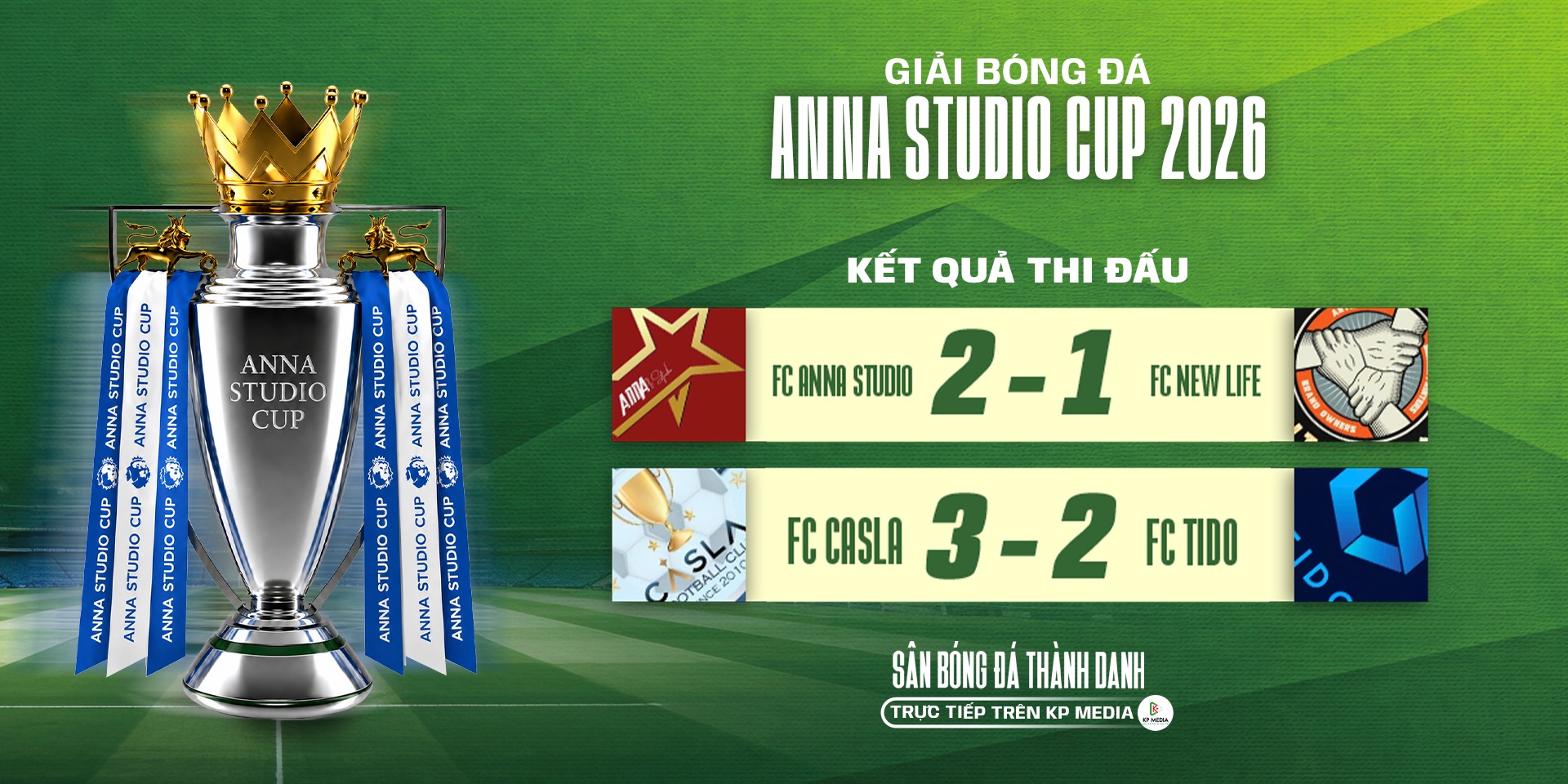 Mãn nhãn lượt trận 1 bảng A - Anna Studio Cup 2026