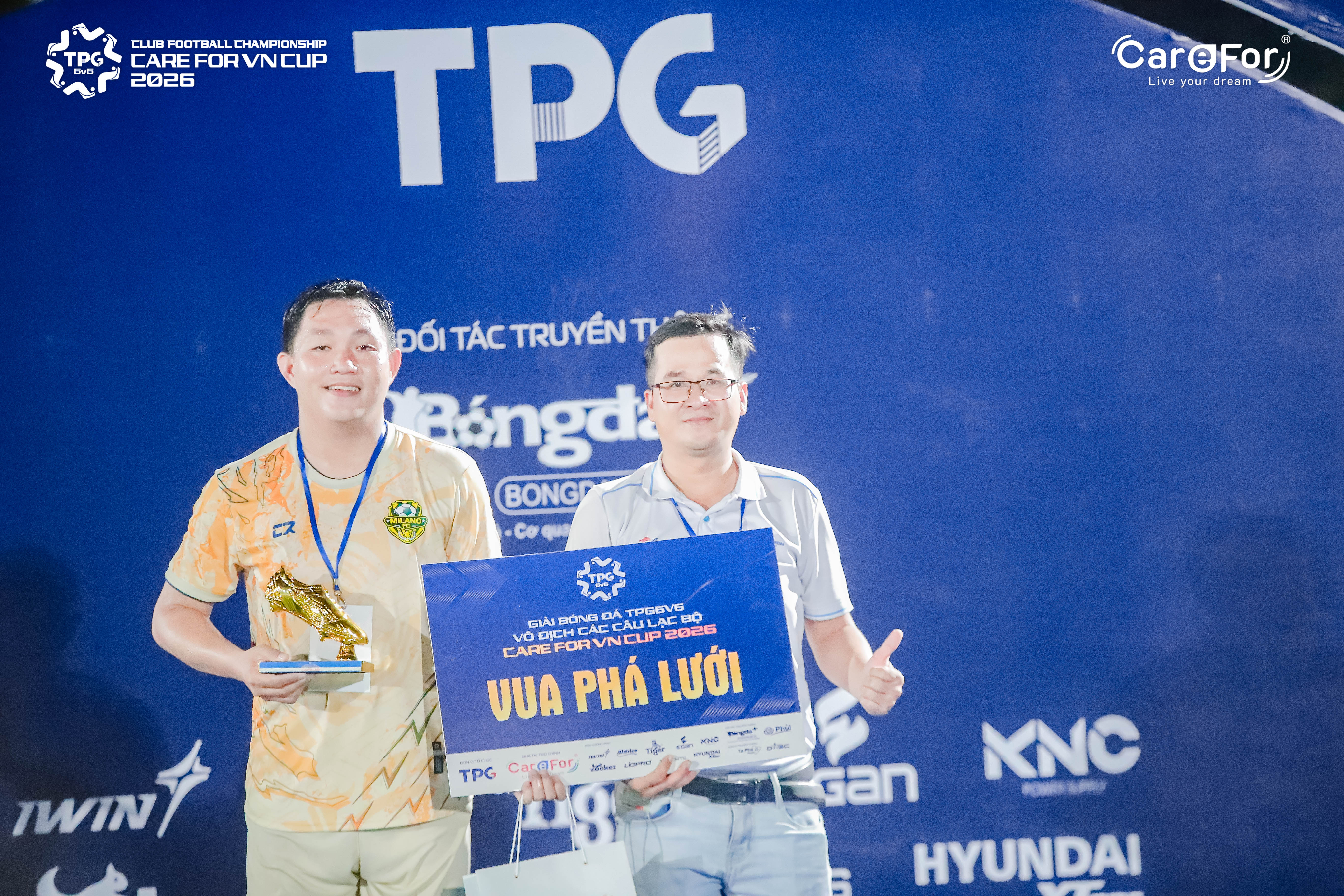Milano FC vô địch TPG6v6 - Care For Việt Nam Cup 2026 khu vực miền Trung