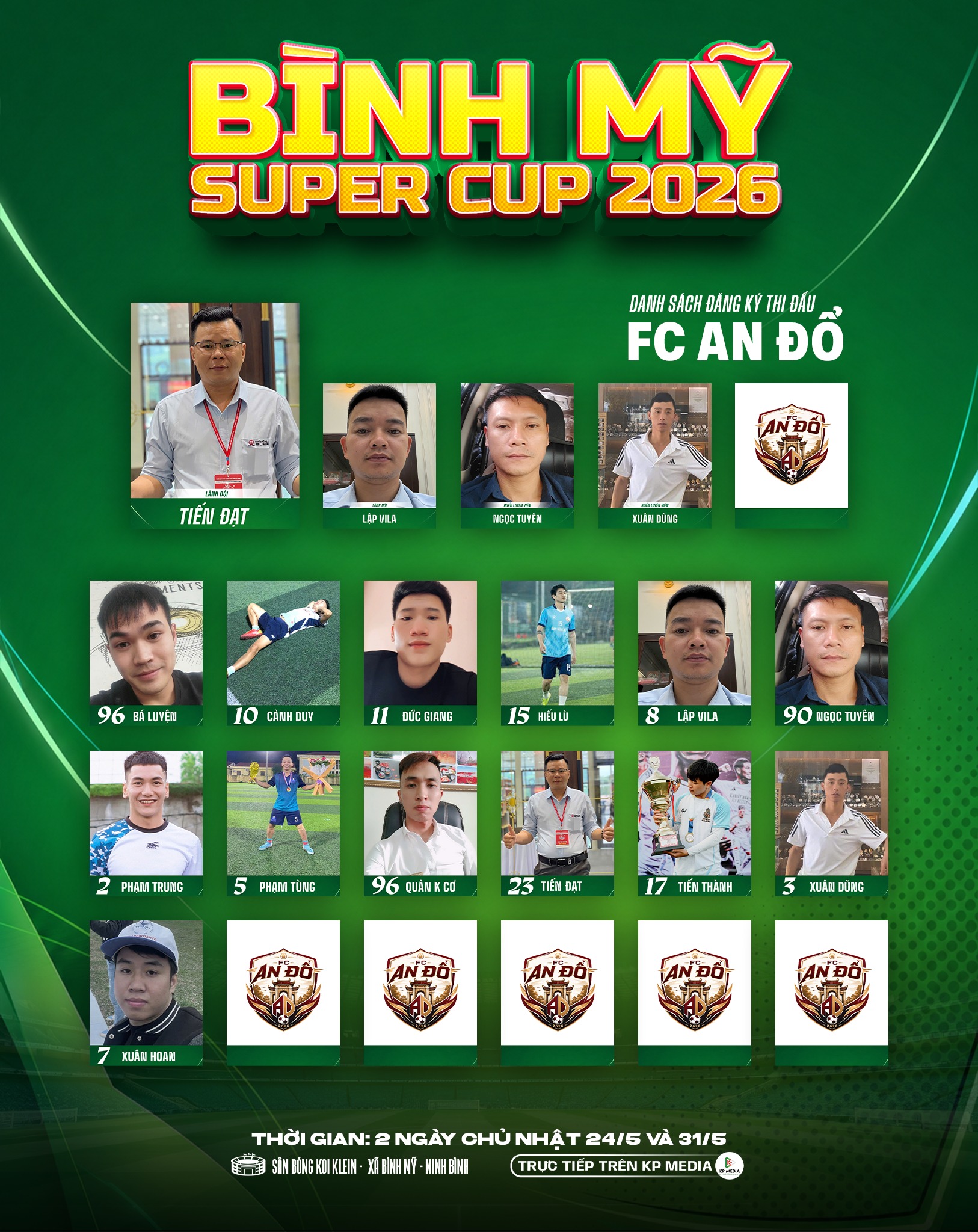 Sức nóng đặc biệt của giải Bình Mỹ Super Cup 2026