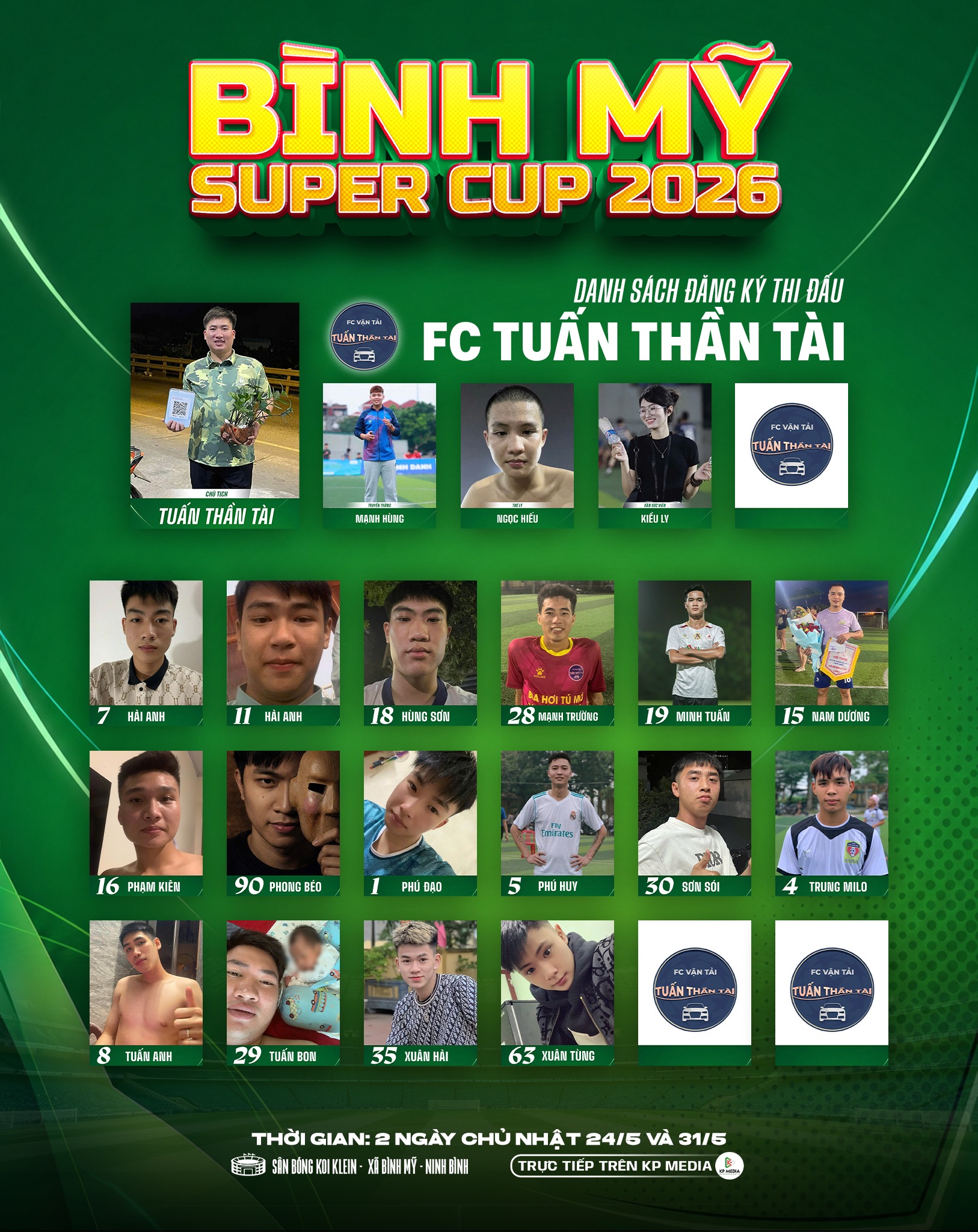 Sức nóng đặc biệt của giải Bình Mỹ Super Cup 2026