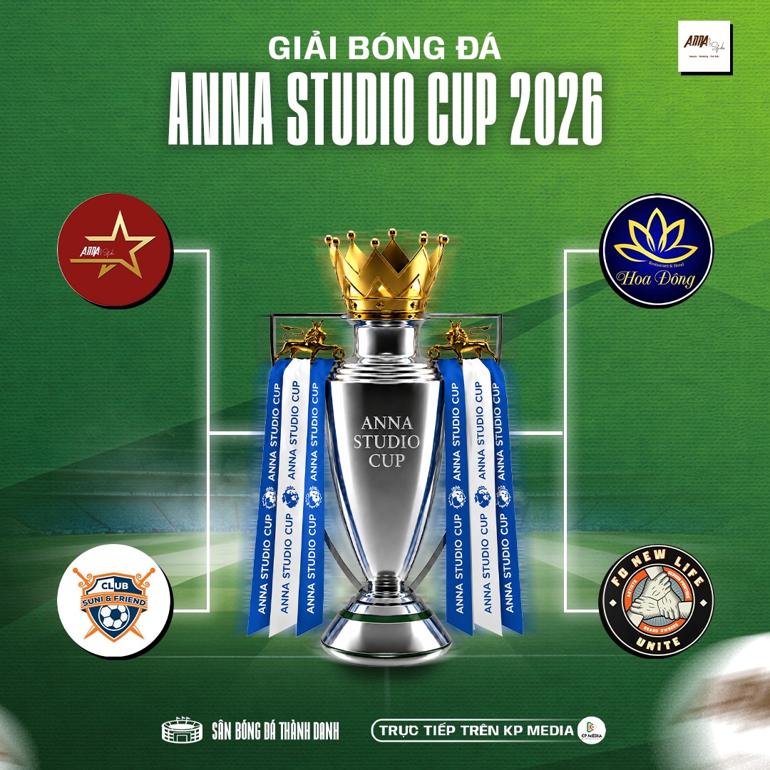 Xác định 4 cái tên vào vòng bán kết Anna Studio Cup 2026