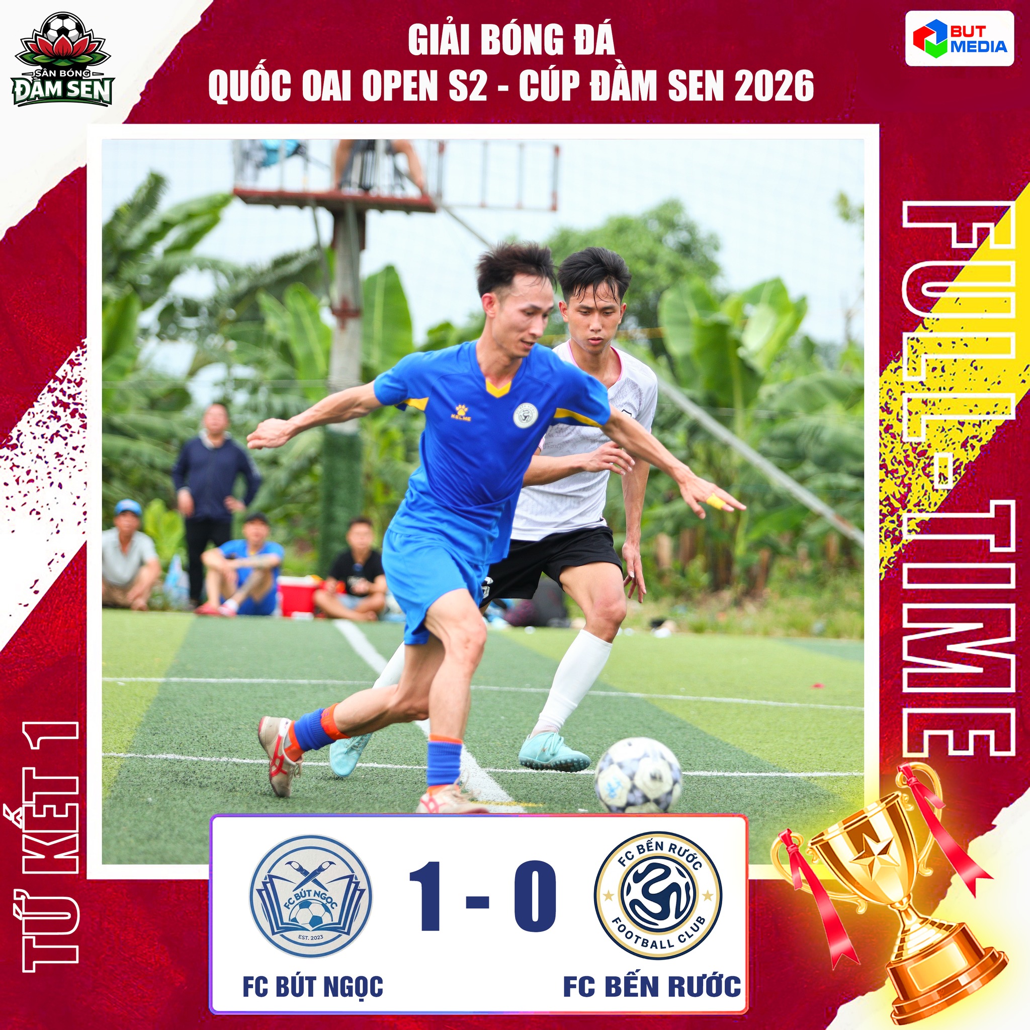 Xác định 4 đội vào bán kết giải bóng đá Quốc Oai Open S2