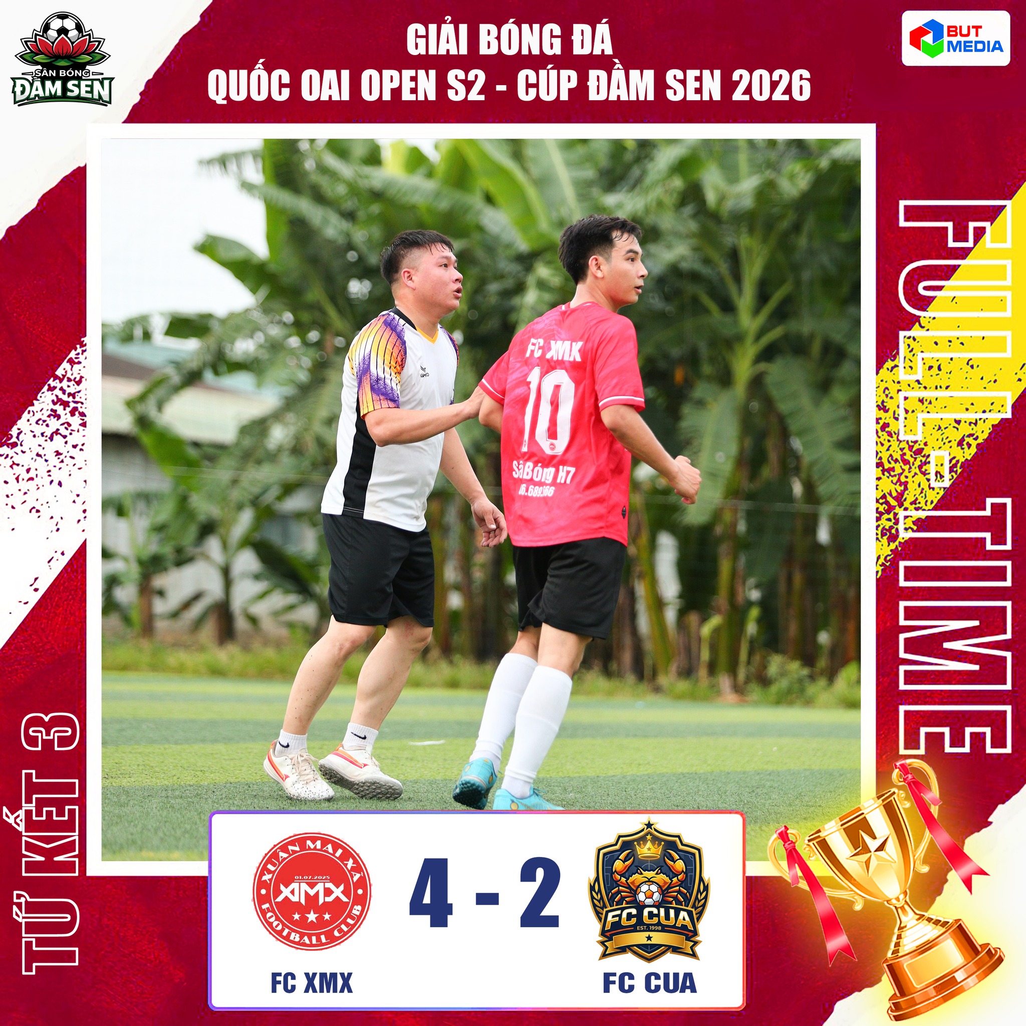 Xác định 4 đội vào bán kết giải bóng đá Quốc Oai Open S2