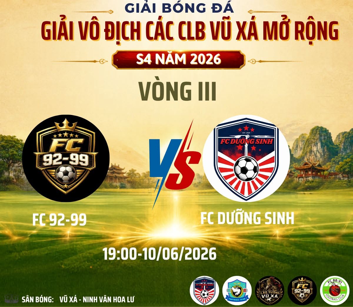 Điều gì đáng chờ đợi ở trận FC 92-99 và FC Dưỡng Sinh?