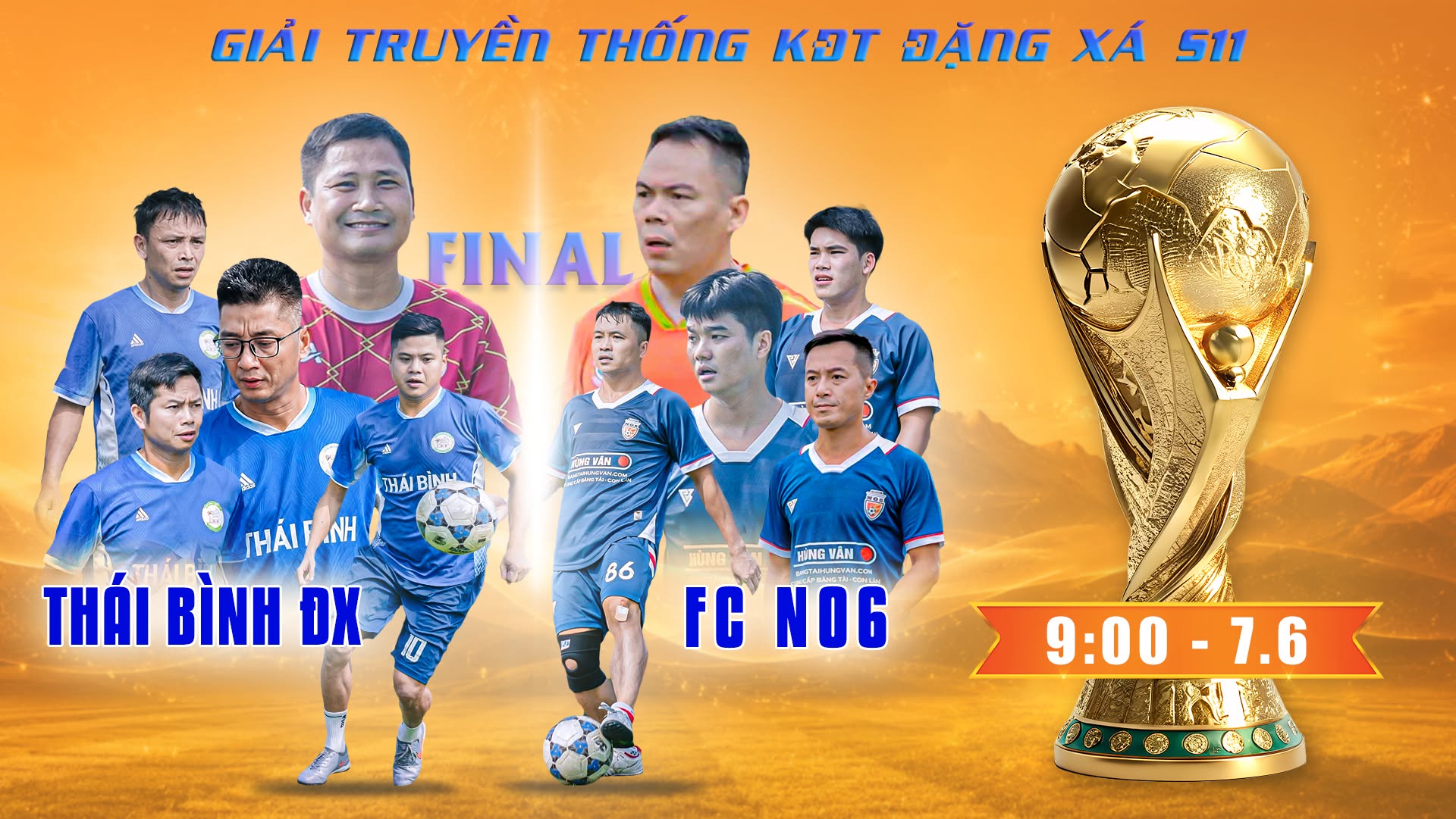 FC Thái Bình vs FC NO6: Chức vô địch gọi tên ai?