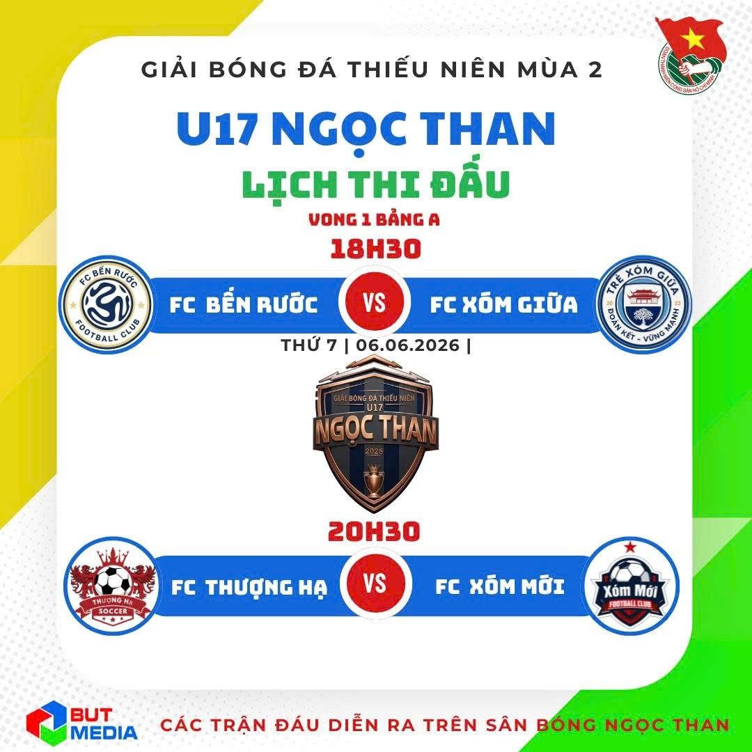 Giải bóng đá thiếu niên U17 Ngọc Than mùa 2 chính thức khởi tranh