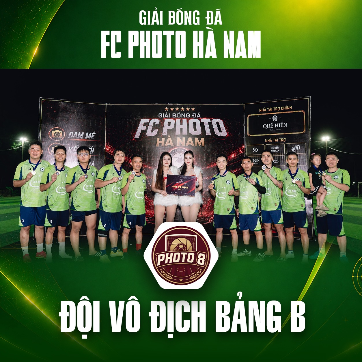 Giải FC Photo Hà Nam 2026 khép lại đầy cảm xúc
