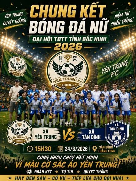 Hướng tới chung kết bóng đá nữ Đại hội TDTT tỉnh Bắc Ninh 2026