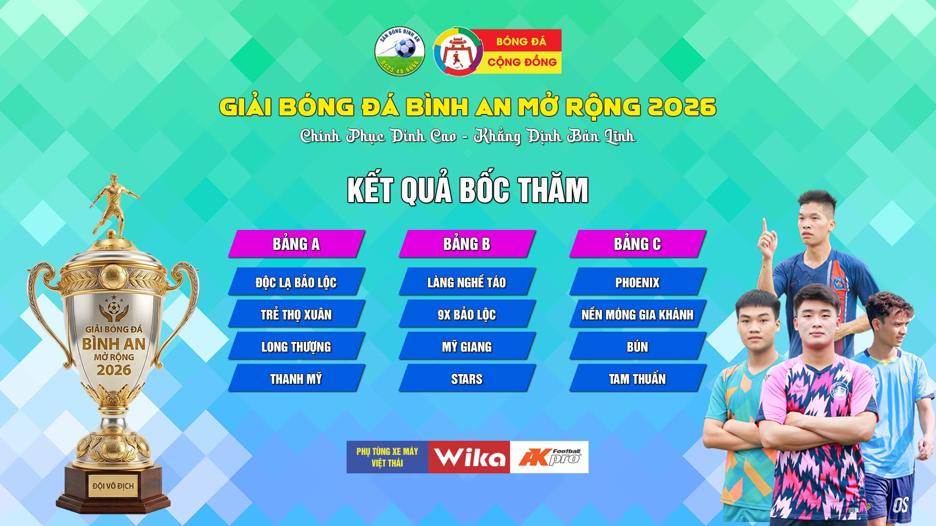 Lộ diện bảng tử thần ở giải An Bình mở rộng 2026