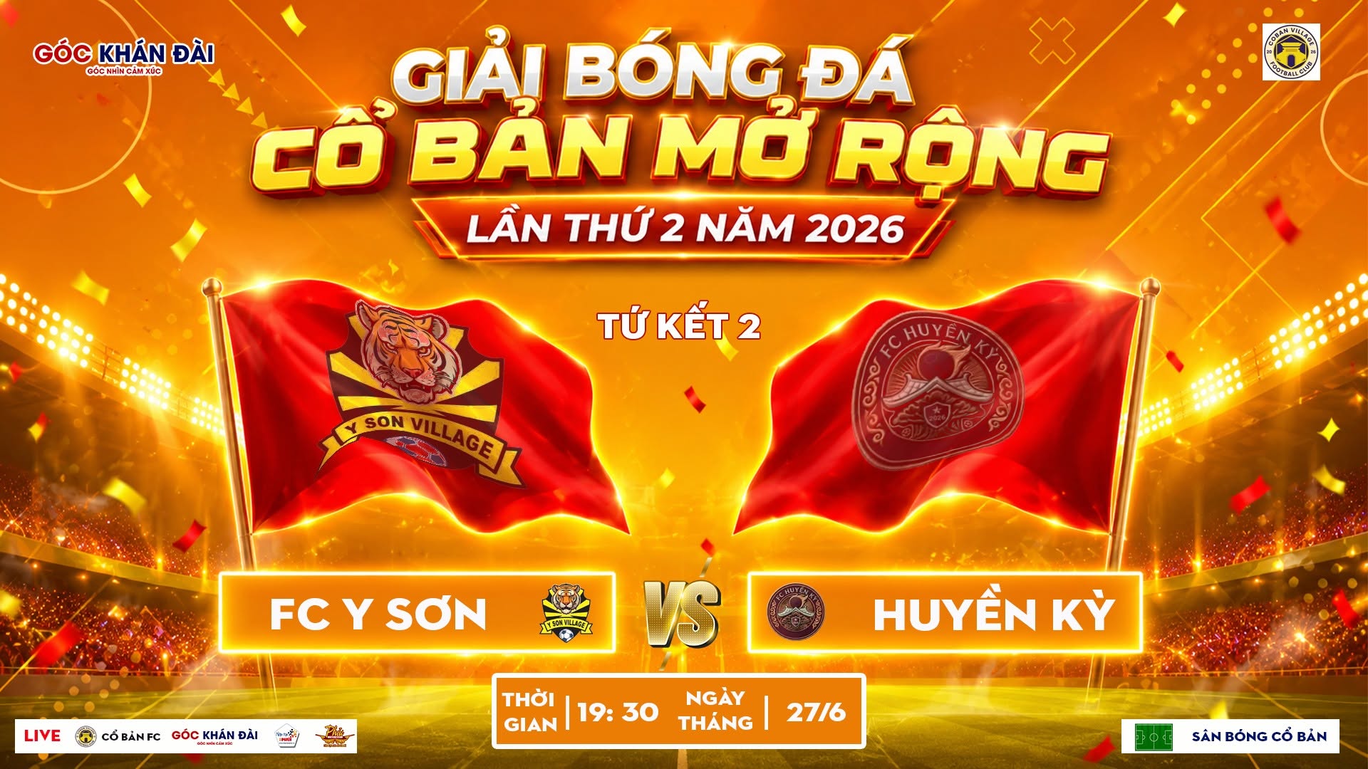 Nhận định bóng đá FC Y Sơn vs FC Huyền Kỳ, 19h30 ngày 27/6: Đại tiệc tấn công, không thể rời mắt