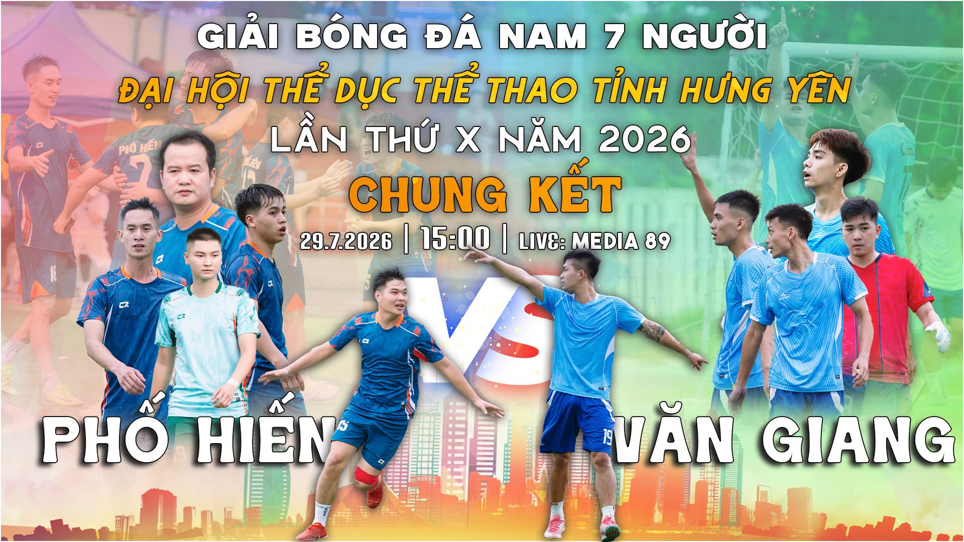 Phường Phố Hiến vs Văn Giang: Chung kết Đại hội Thể dục thể thao tình Hưng Yên lần thứ X