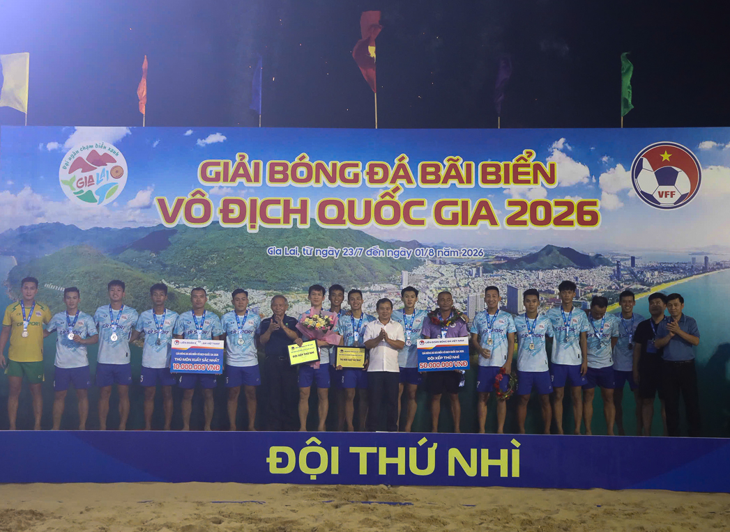 Đà Nẵng vô địch Giải Bóng đá Bãi biển Vô địch quốc gia 2026