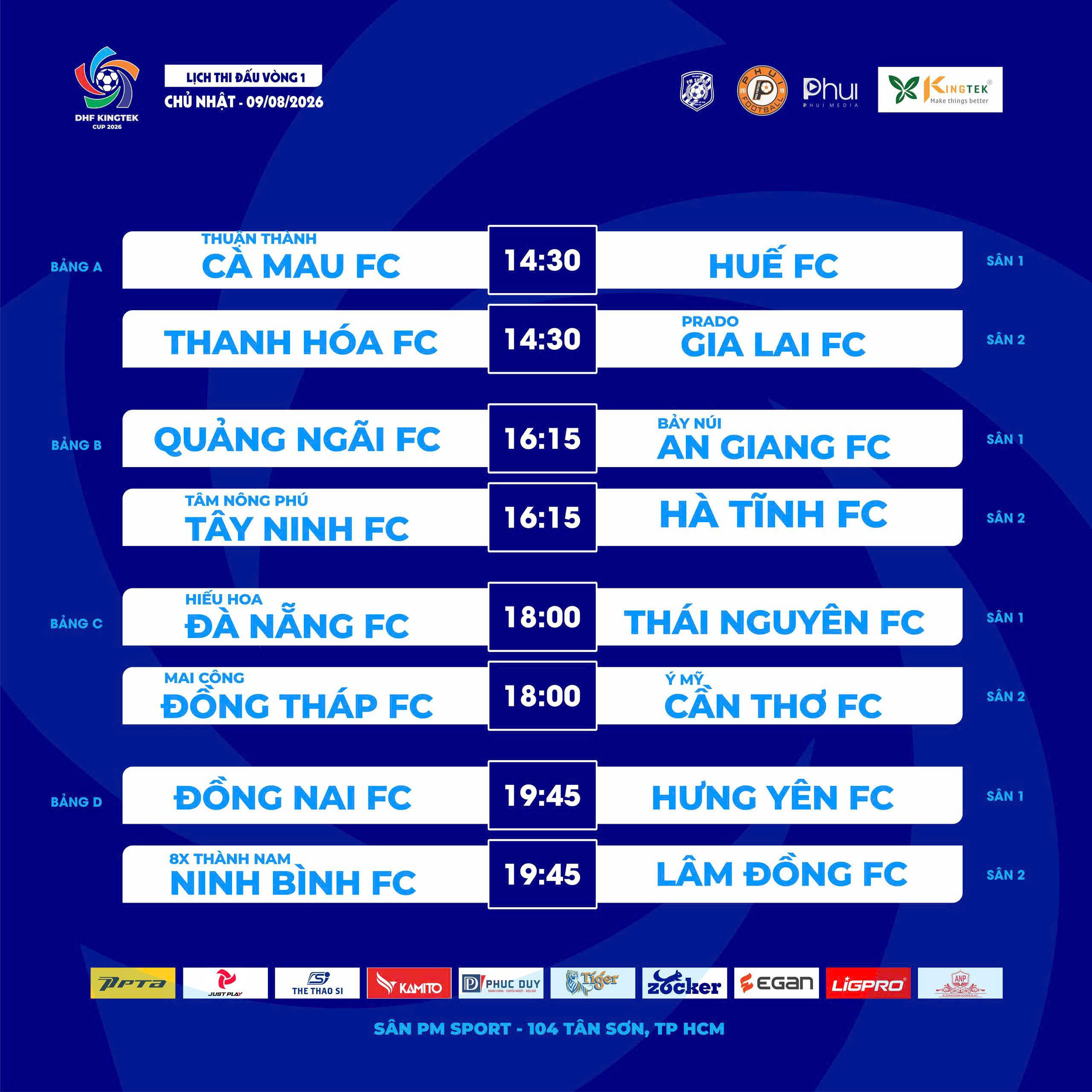 Hiếu Hoa Đà Nẵng đại chiến dàn sao HPL ngày khai màn DHF Cup 2026